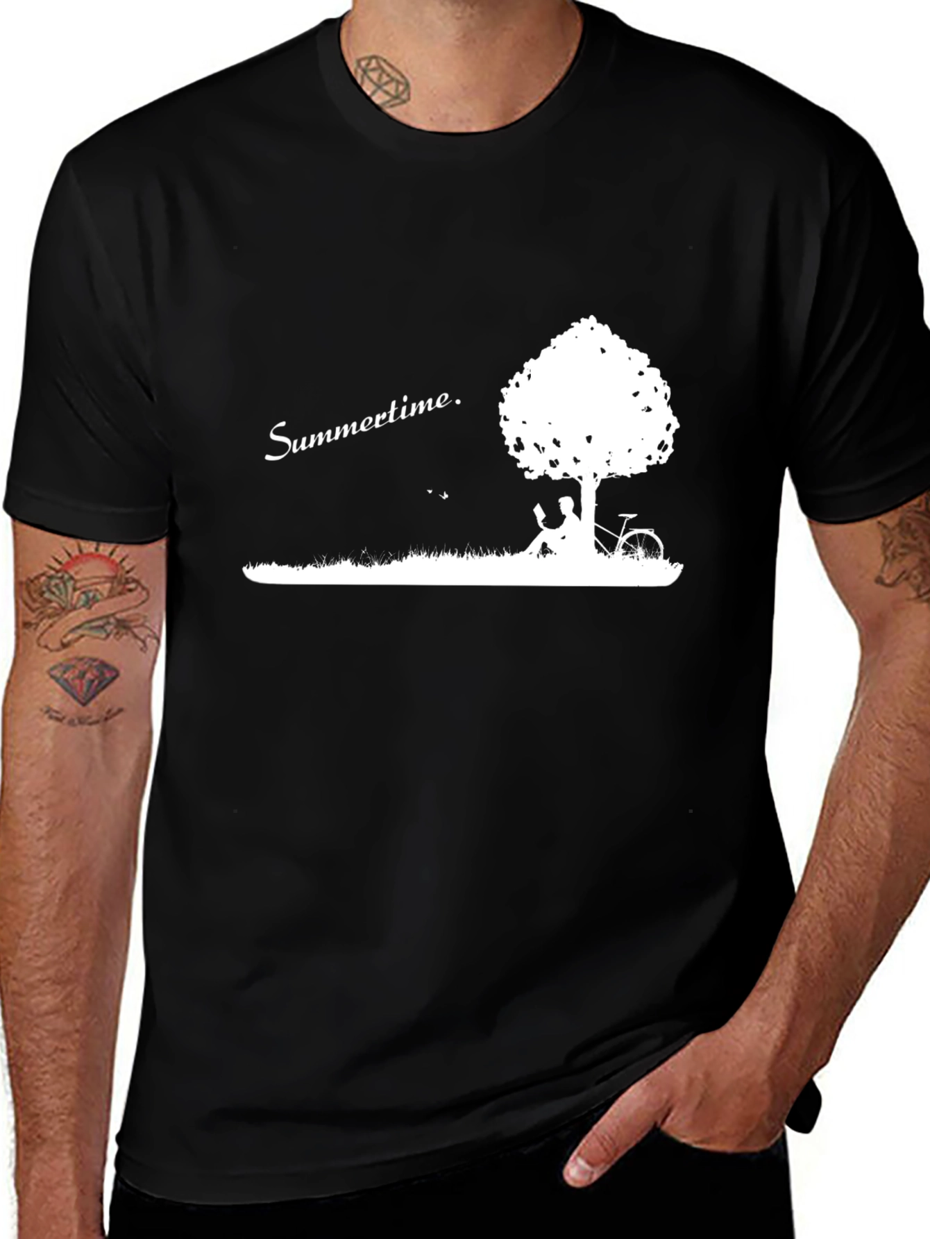 Summertime Graphic T-Shirt - Relaxed Fit Cotton Tee