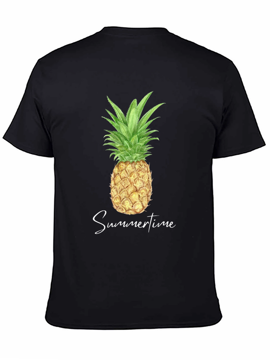 Pineapple Summertime Graphic Tee - Black