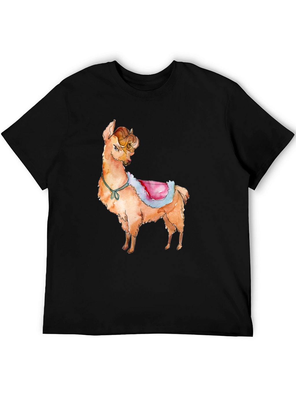 Llama Graphic Print T-Shirt - Cute & Stylish