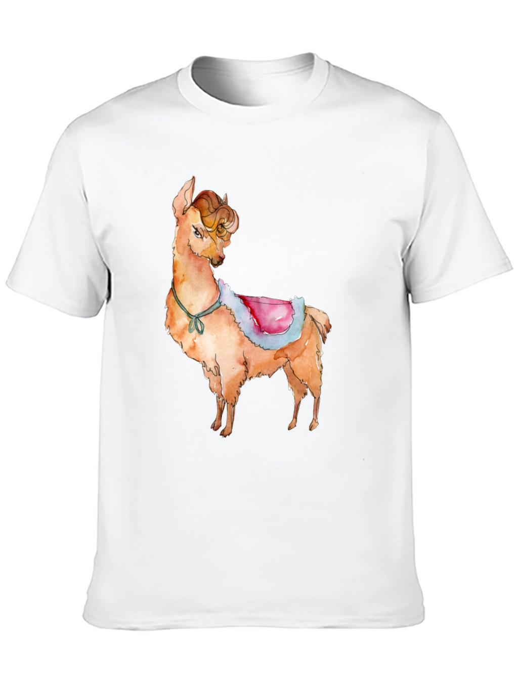 Llama Graphic Print T-Shirt - Cute & Stylish