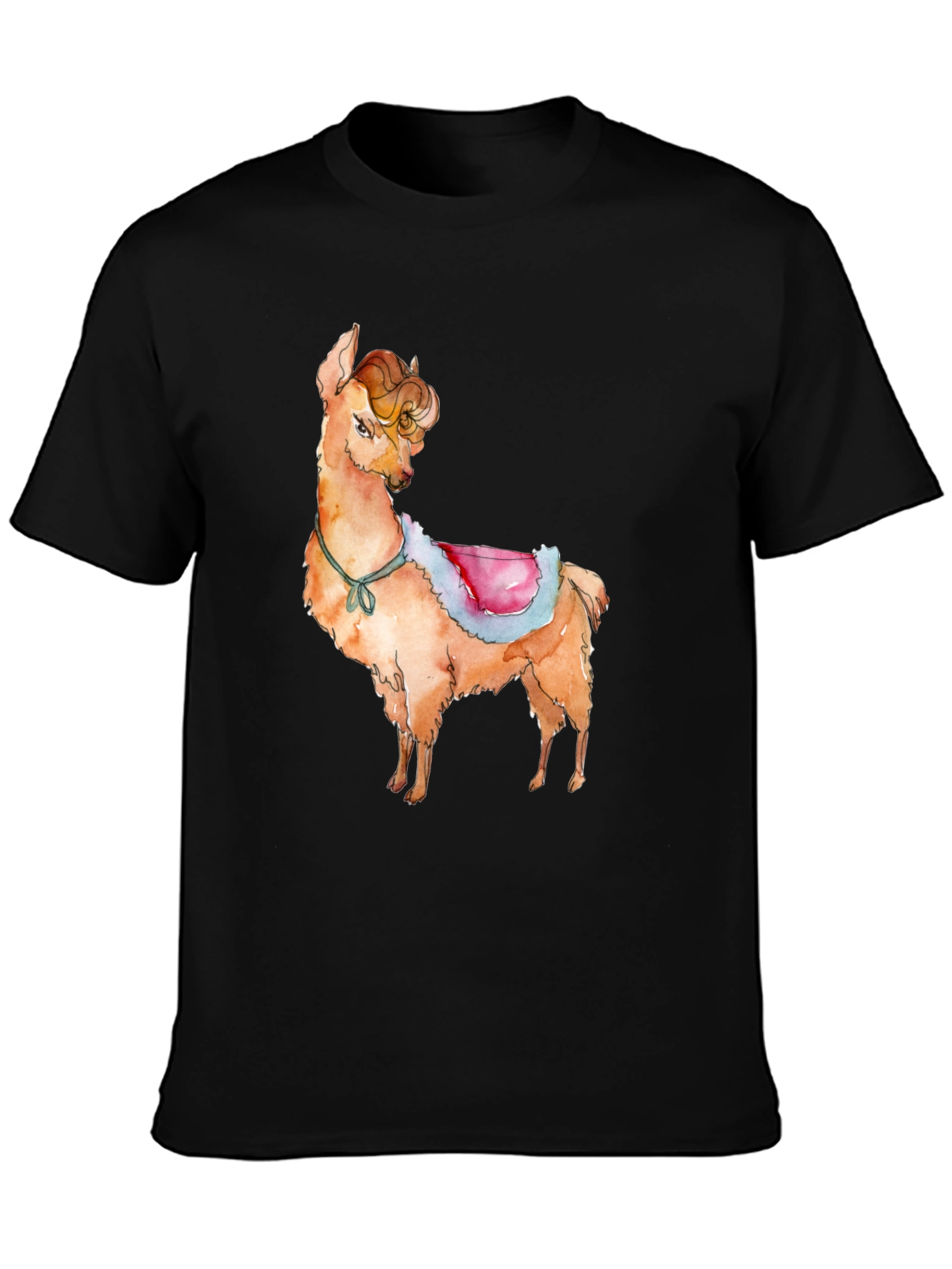 Llama Graphic Print T-Shirt - Cute & Stylish