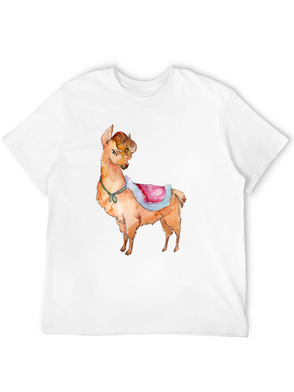 Llama Graphic Print T-Shirt - Cute & Stylish