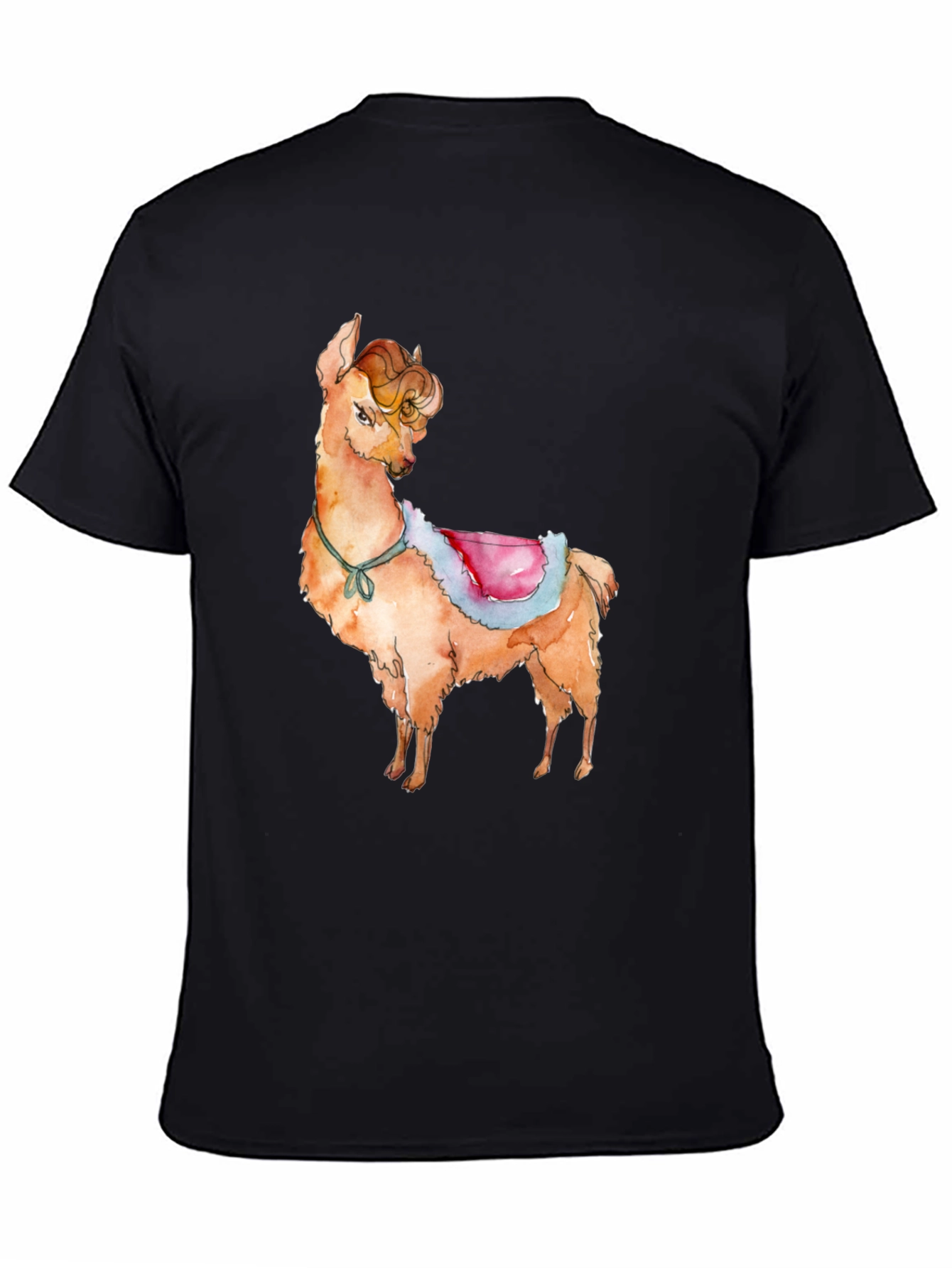 Llama Graphic Print T-Shirt - Cute & Stylish