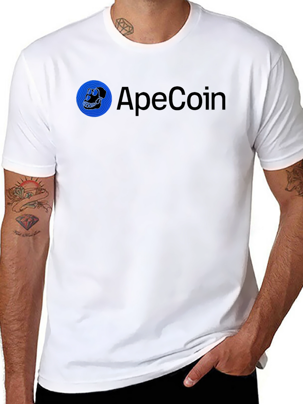 ApeCoin Black T-Shirt - Crypto Fashion