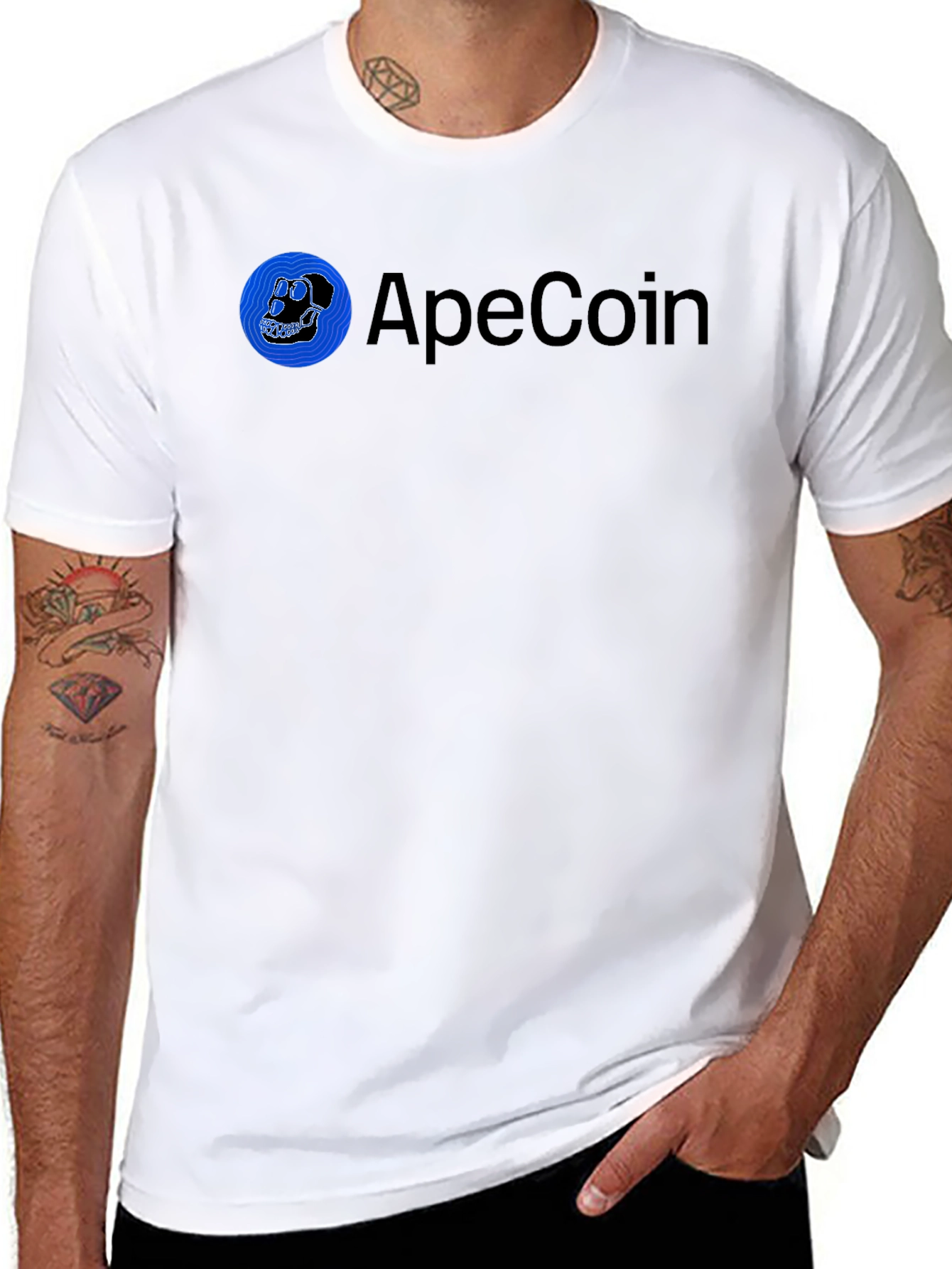 ApeCoin Black T-Shirt - Crypto Fashion