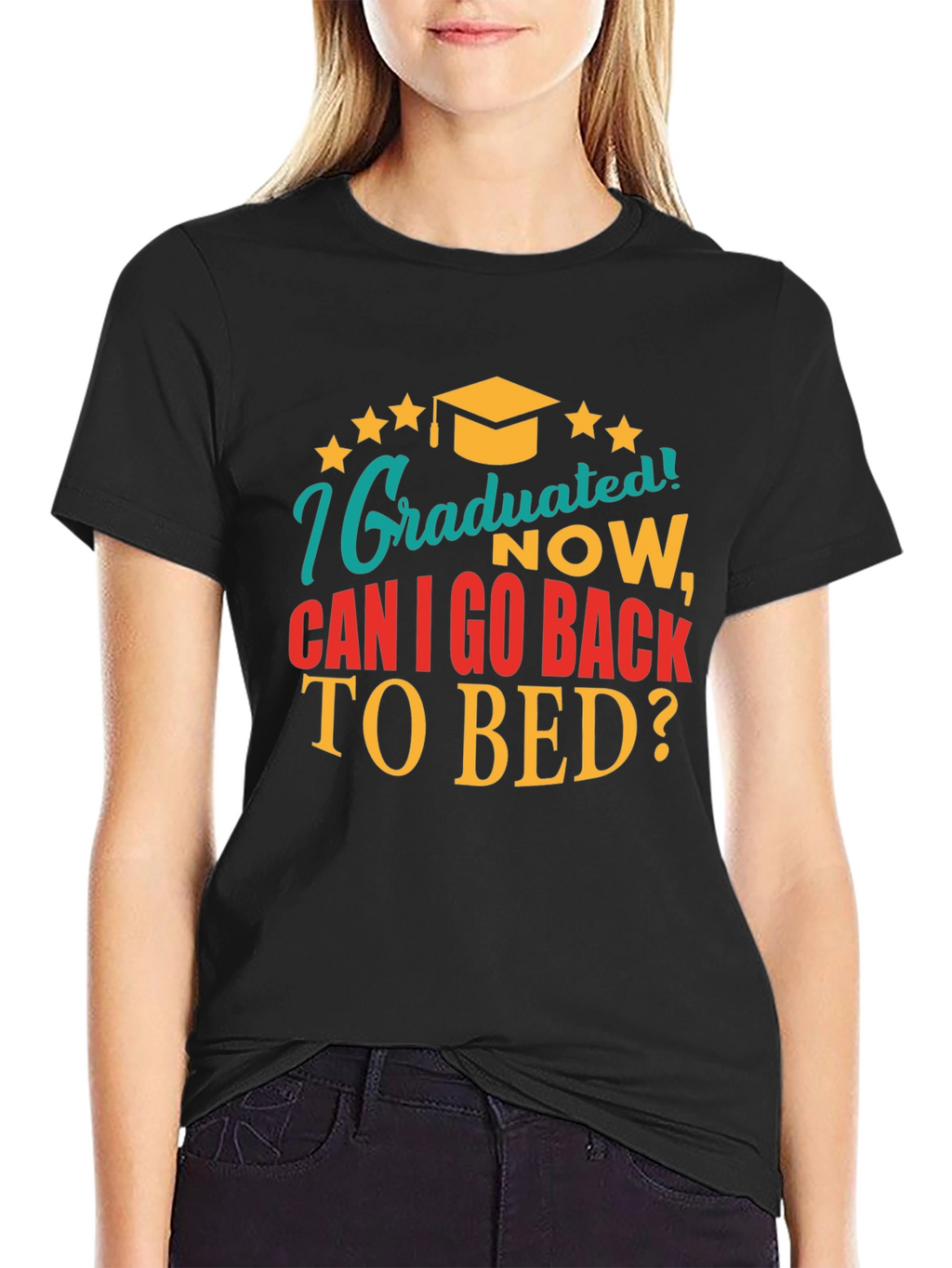 Graduated Now Can I Go Back to Bed Tee