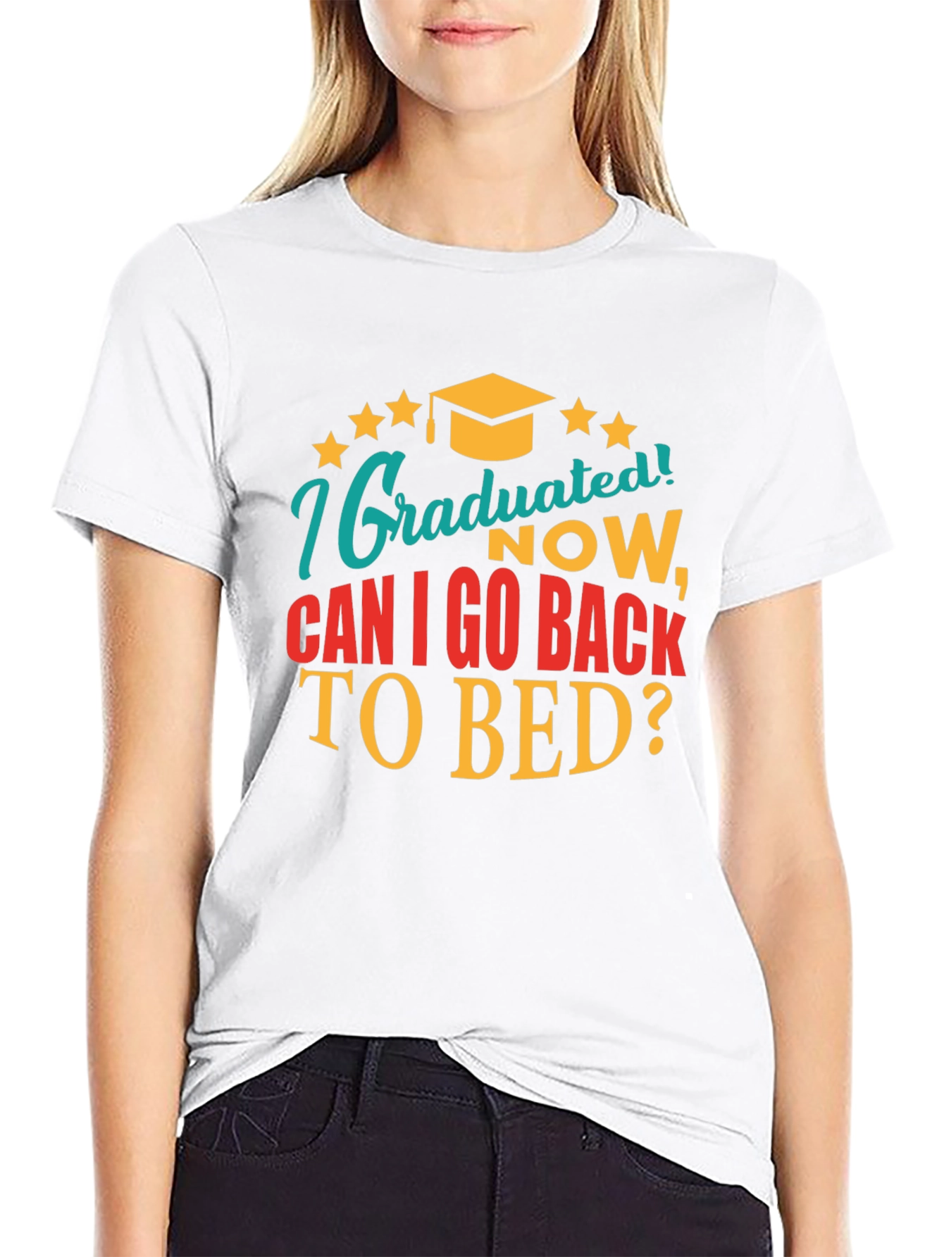 Graduated Now Can I Go Back to Bed Tee