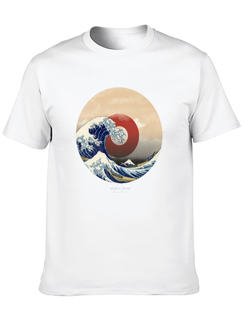 Retro Wave Graphic Tee - Stylish Casual Comfort