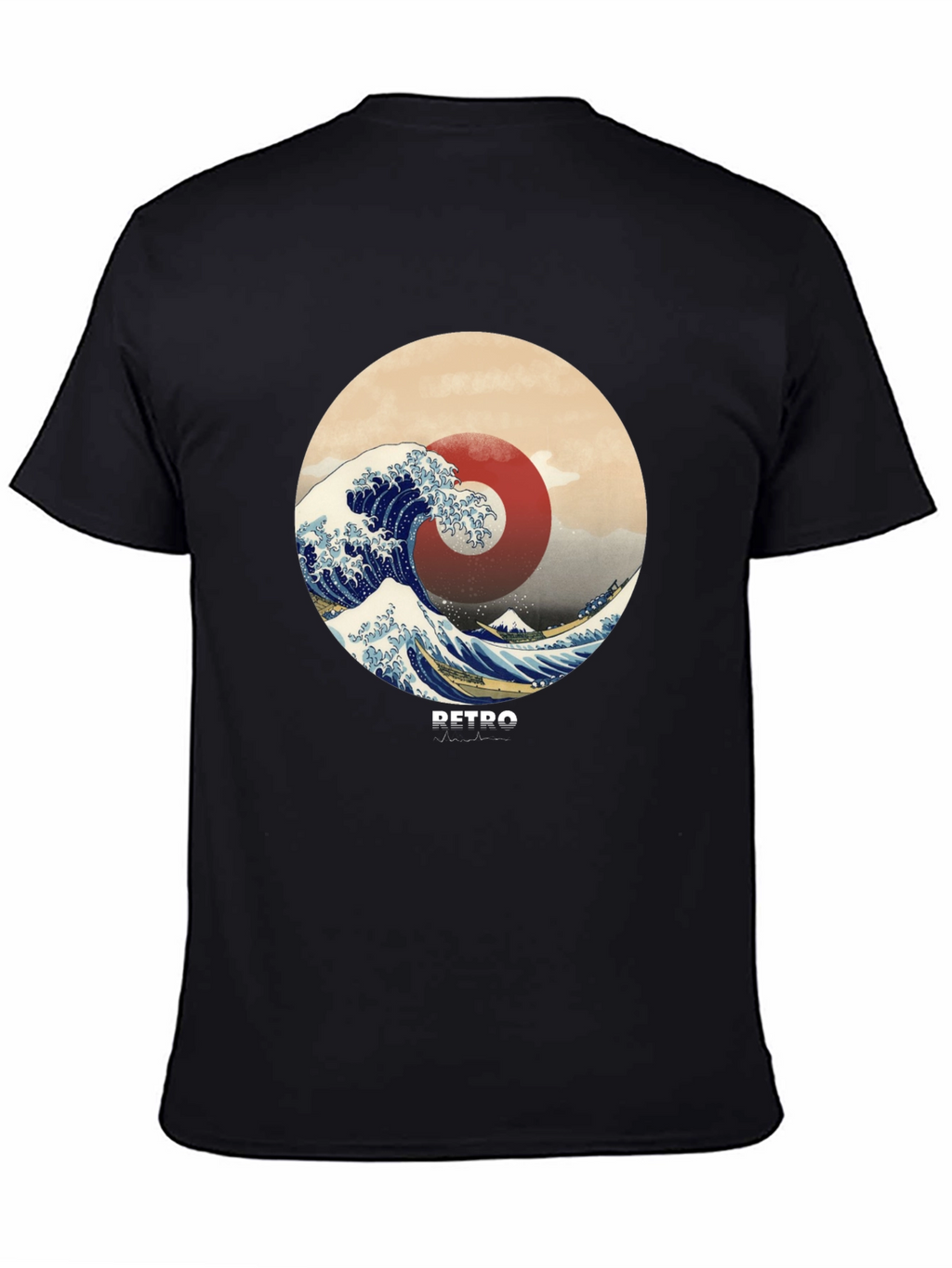 Retro Wave Graphic Tee - Stylish Casual Comfort
