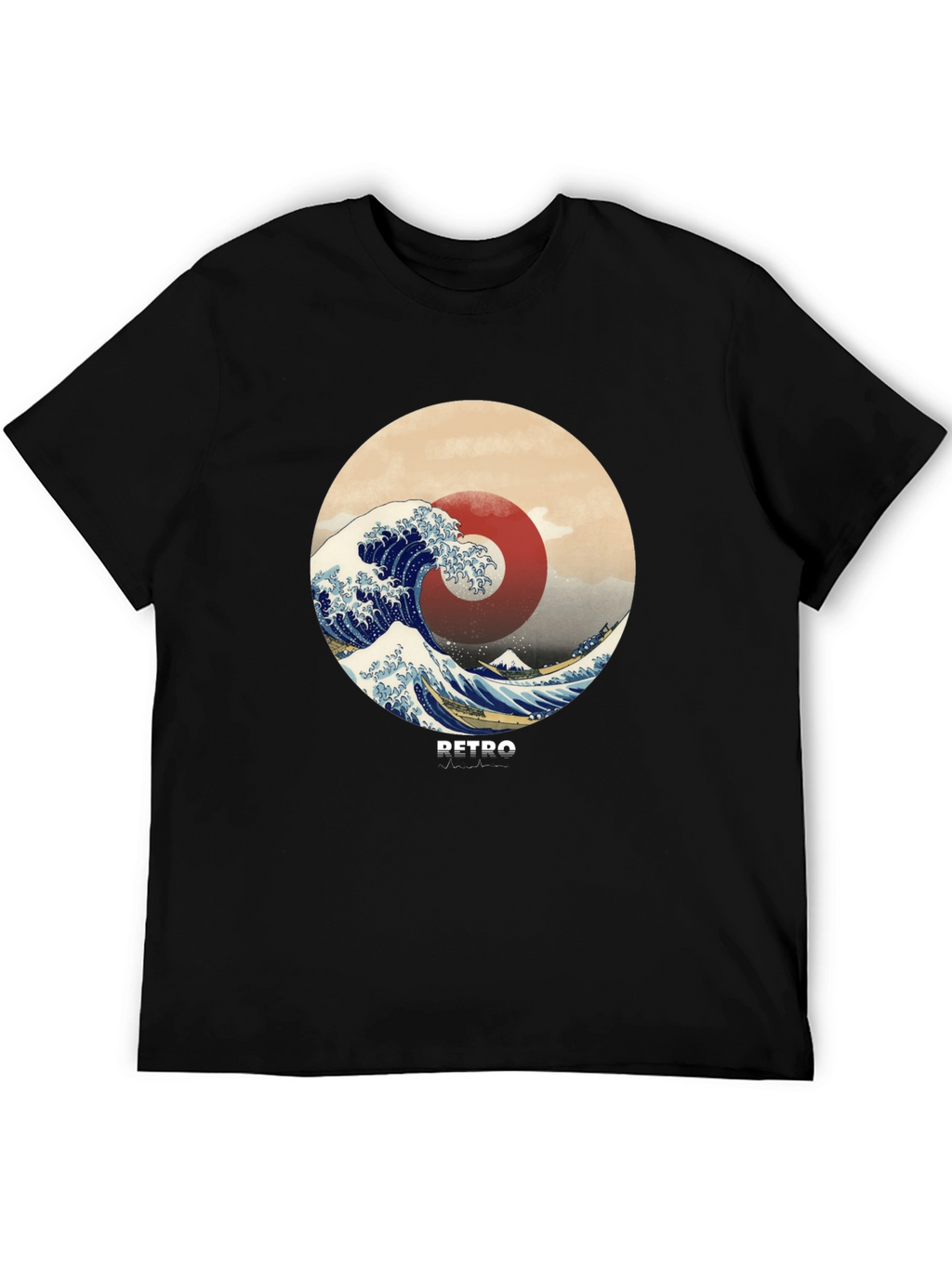 Retro Wave Graphic Tee - Stylish Casual Comfort