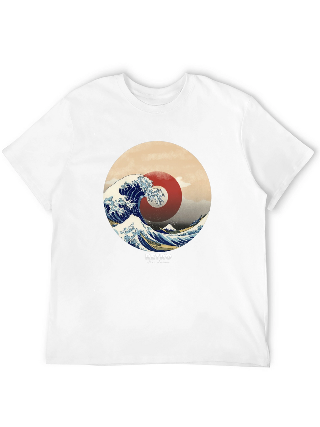 Retro Wave Graphic Tee - Stylish Casual Comfort