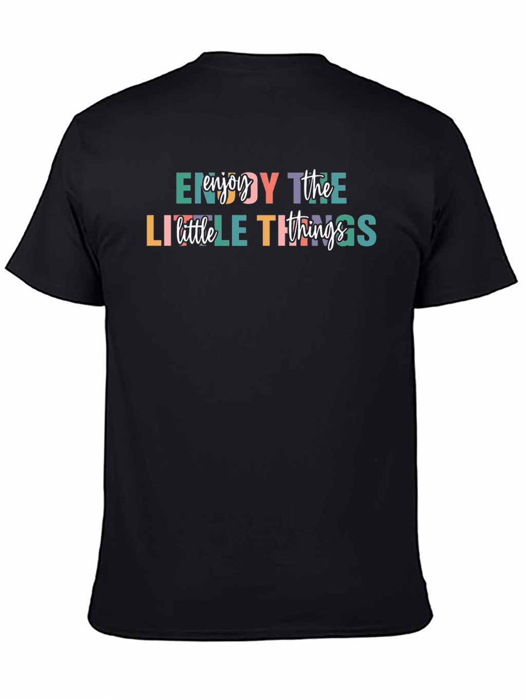 Enjoy the Little Things Graphic Tee - Black