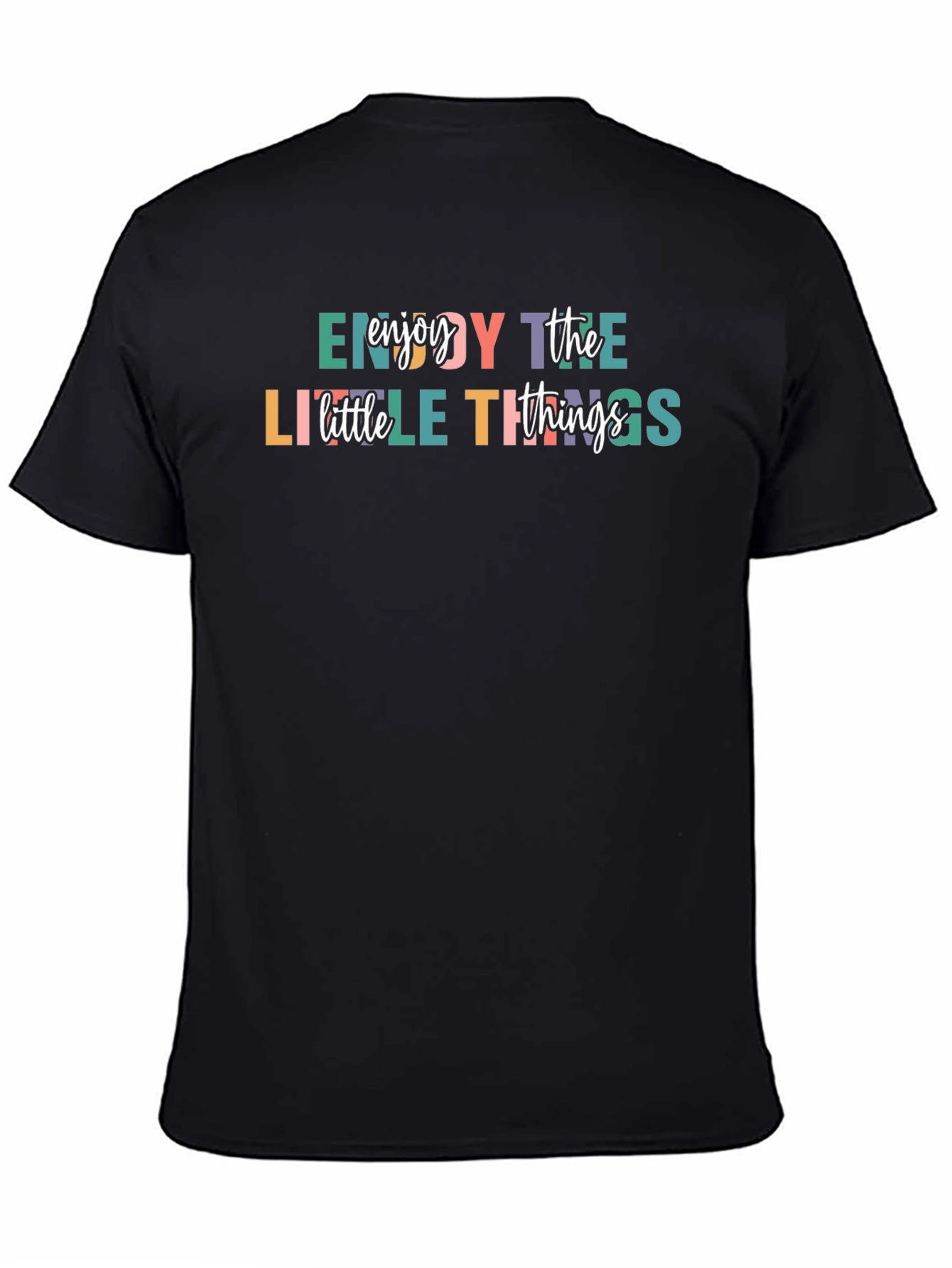 Enjoy the Little Things Graphic Tee - Black