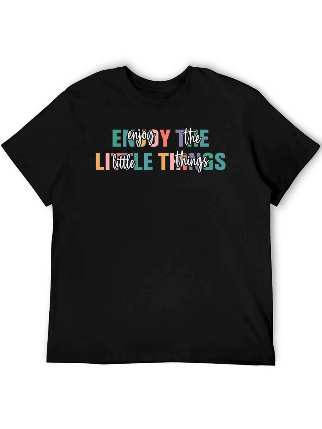 Enjoy the Little Things Graphic Tee - Black