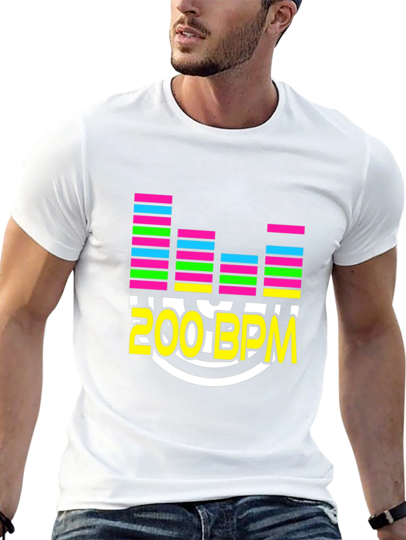 200 BPM Music Lover Graphic T-Shirt