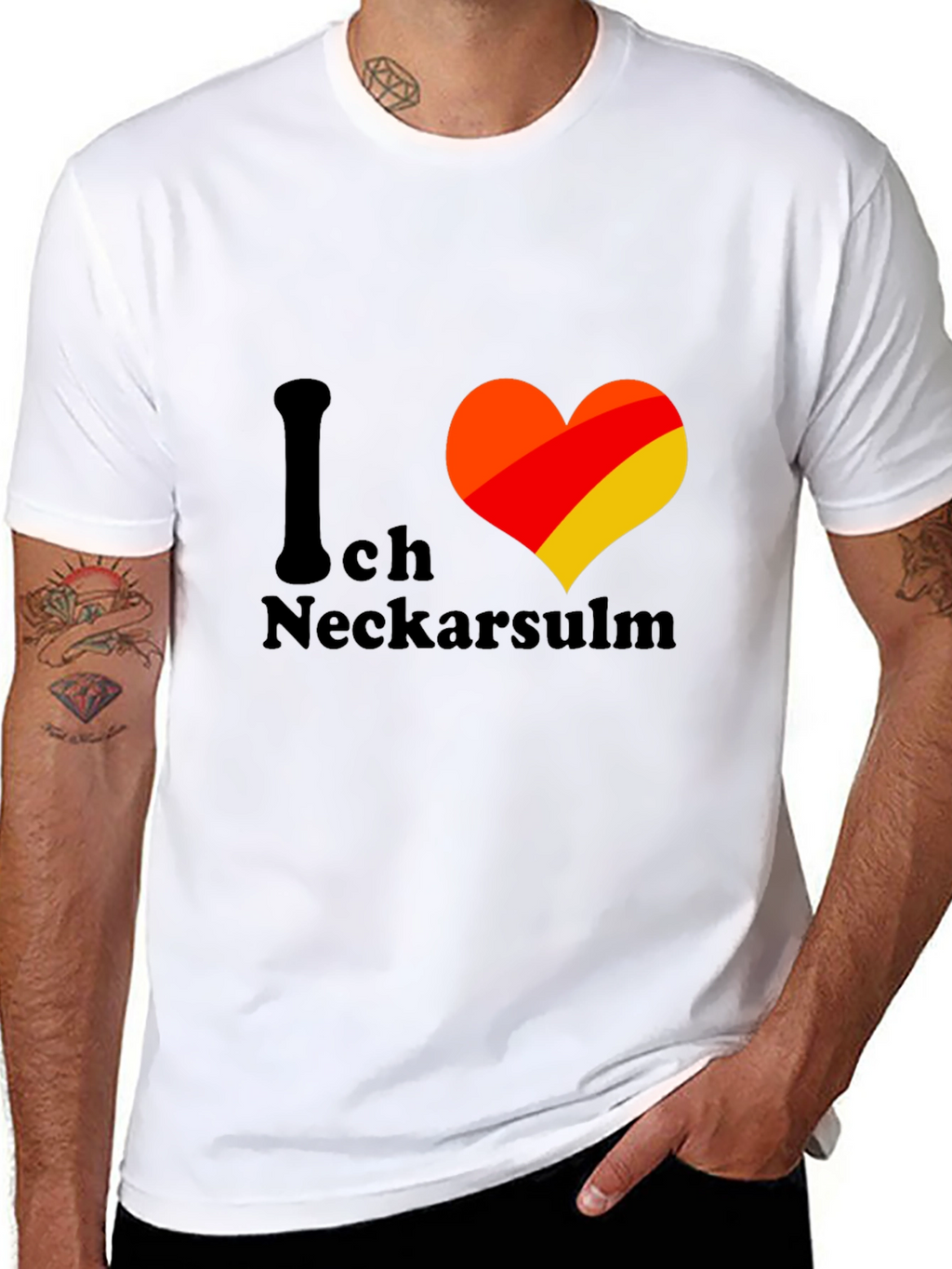 I Love Neckarsulm Germany Heart T-Shirt