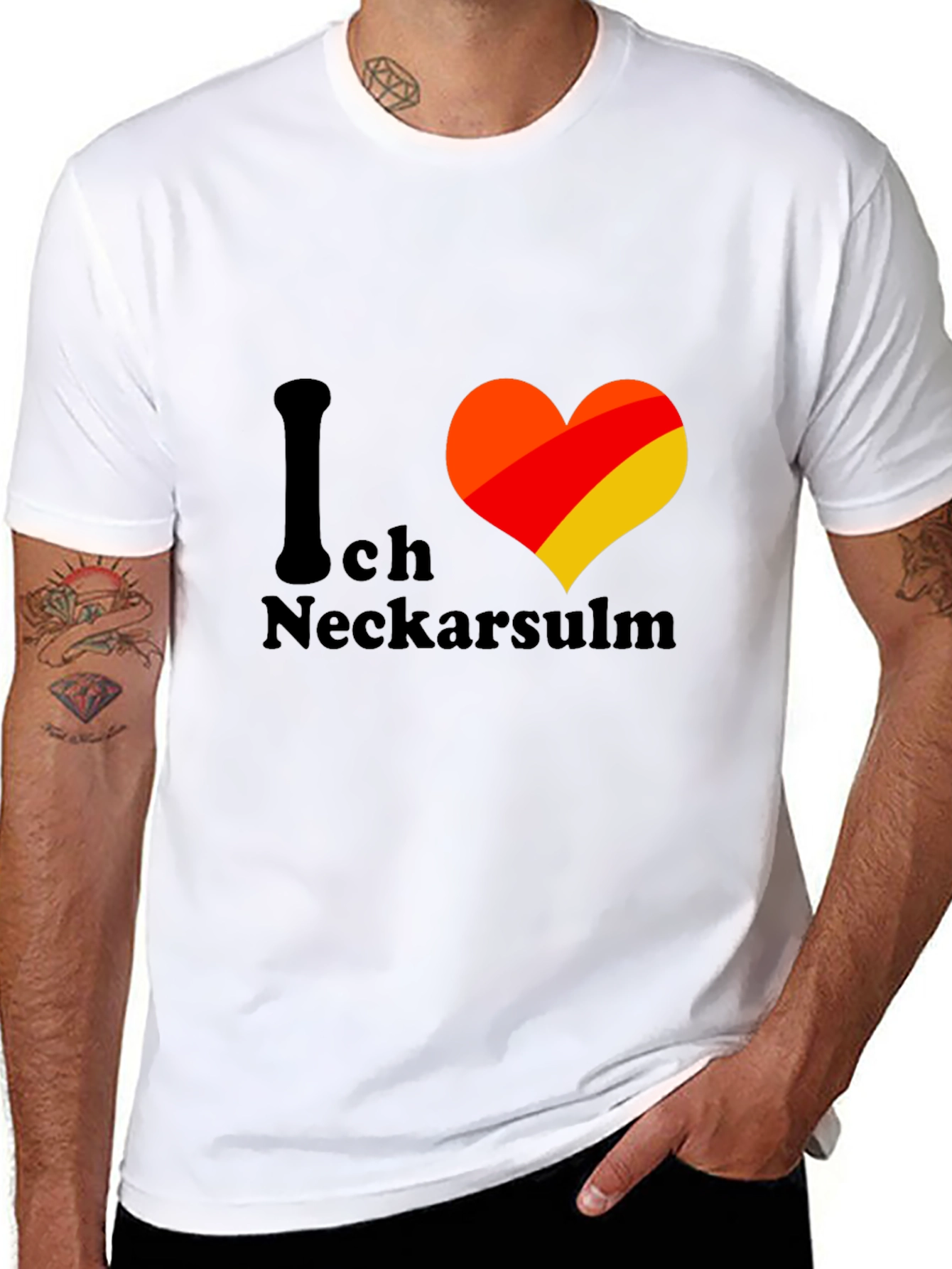 I Love Neckarsulm Germany Heart T-Shirt