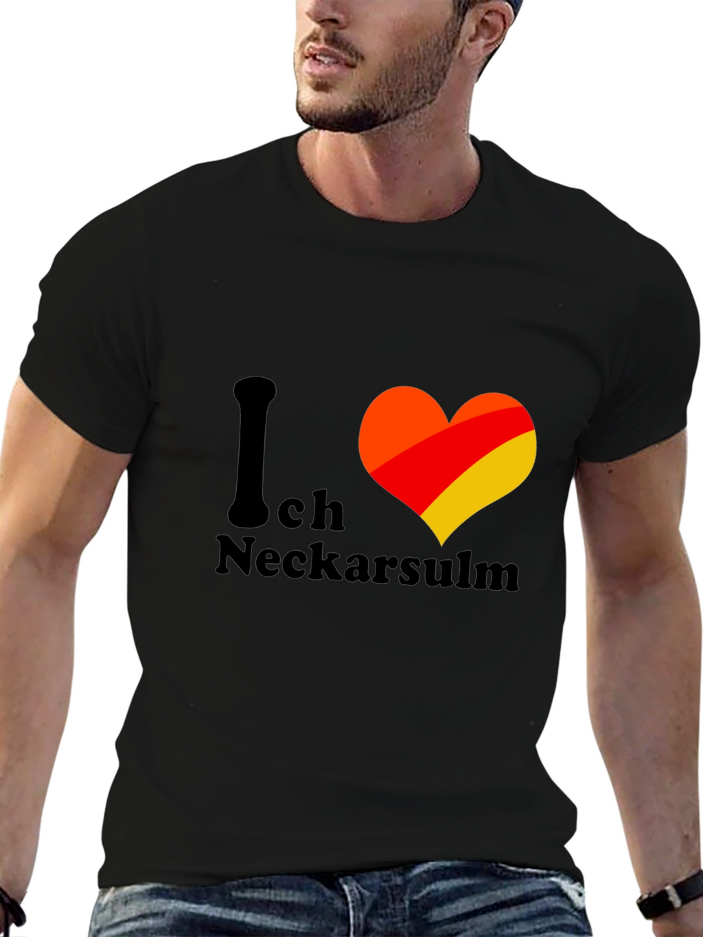 I Love Neckarsulm Germany Heart T-Shirt