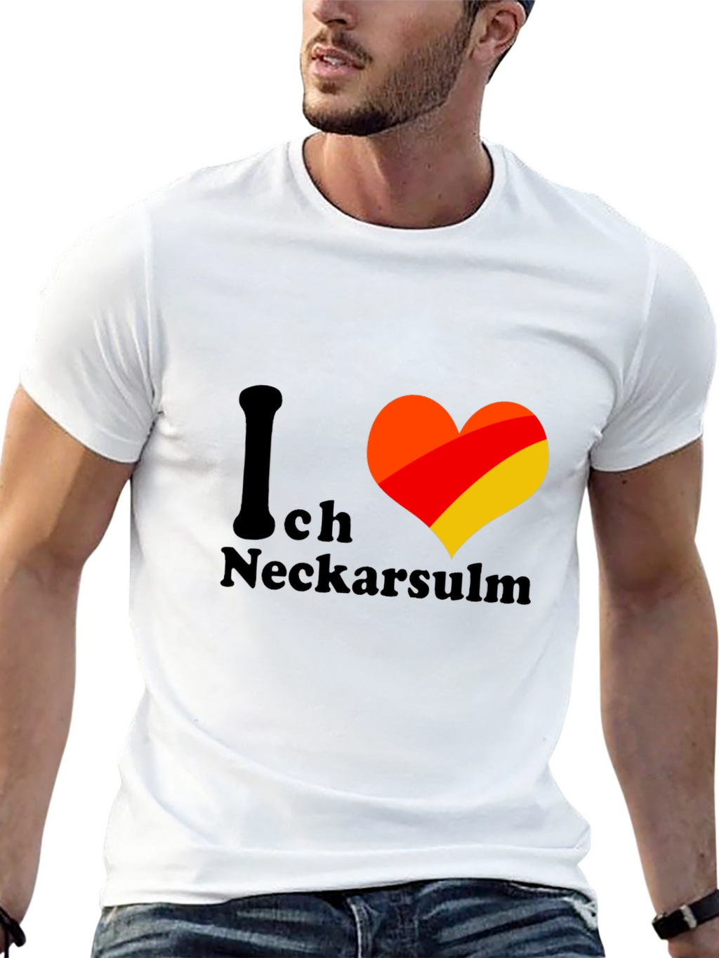 I Love Neckarsulm Germany Heart T-Shirt
