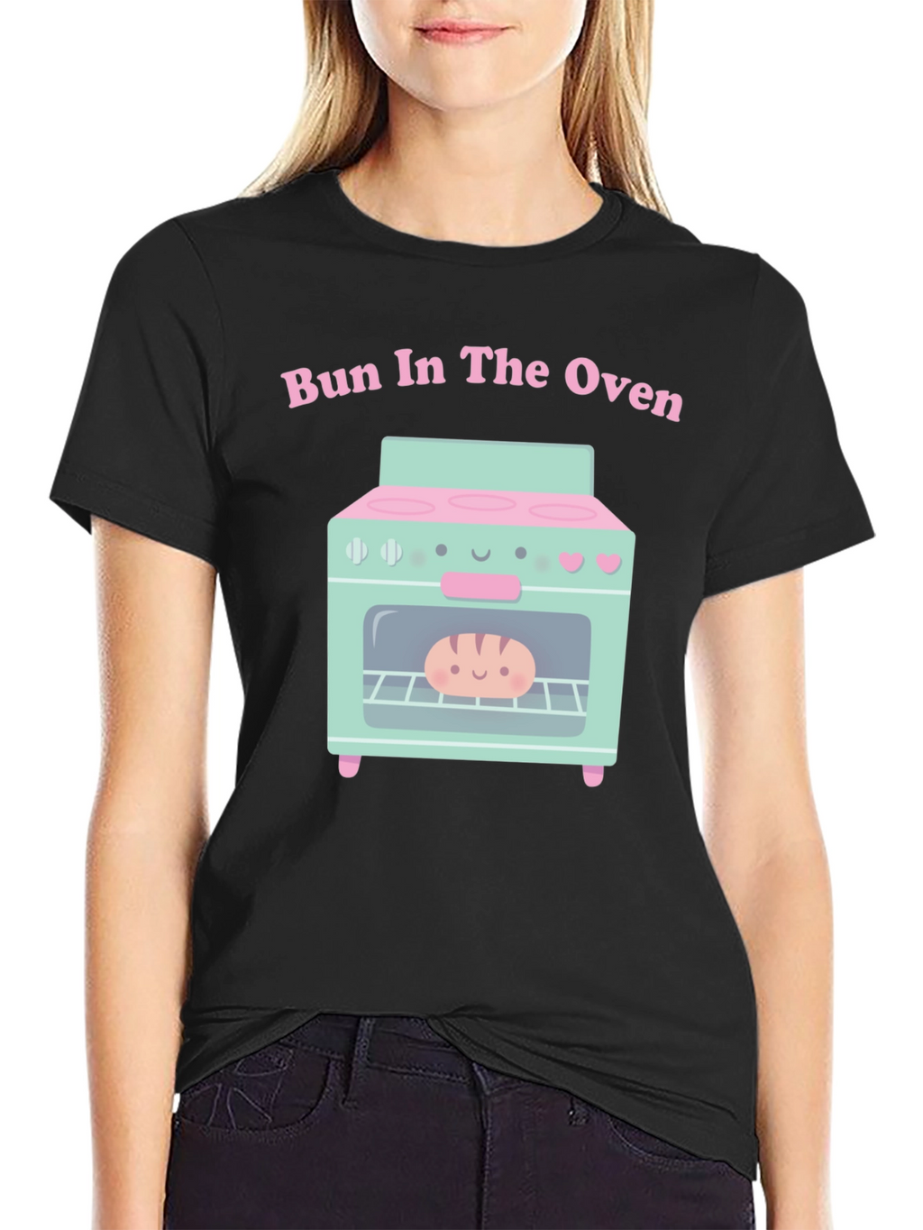 Bun in the Oven Cute Pregnancy Announcement Tee