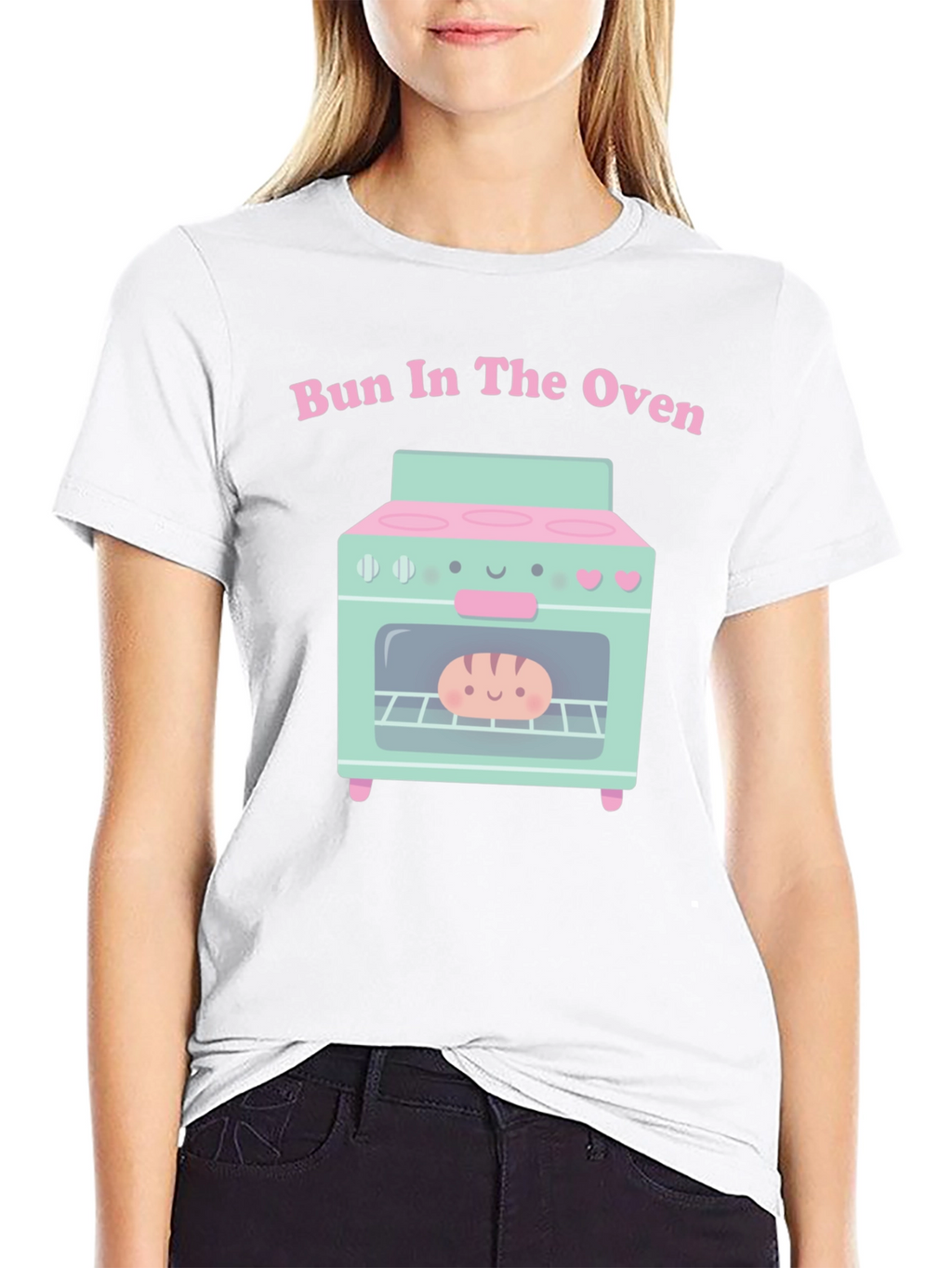 Bun in the Oven Cute Pregnancy Announcement Tee