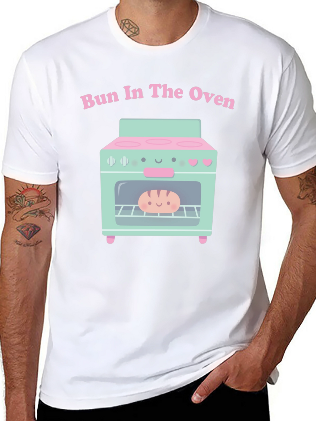 Bun in the Oven Cute Pregnancy Announcement Tee