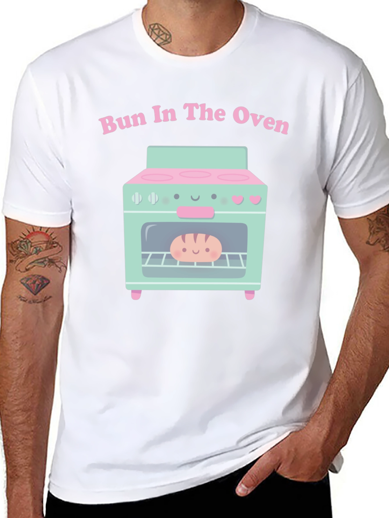 Bun in the Oven Cute Pregnancy Announcement Tee