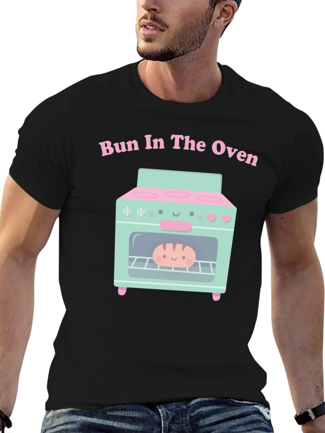 Bun in the Oven Cute Pregnancy Announcement Tee