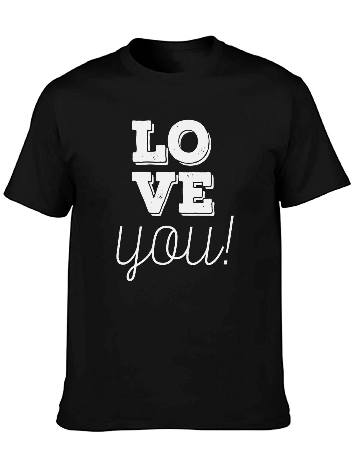 Love You Graphic Tee - Black