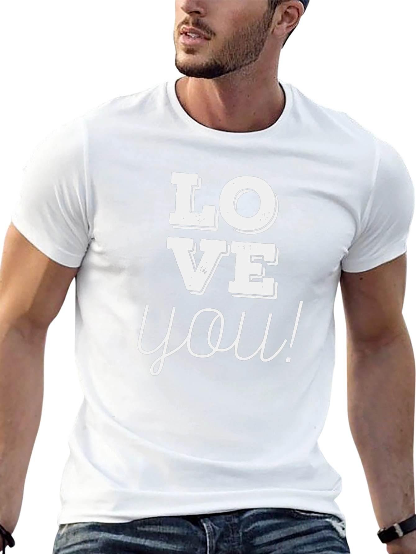 Love You Graphic Tee - Black
