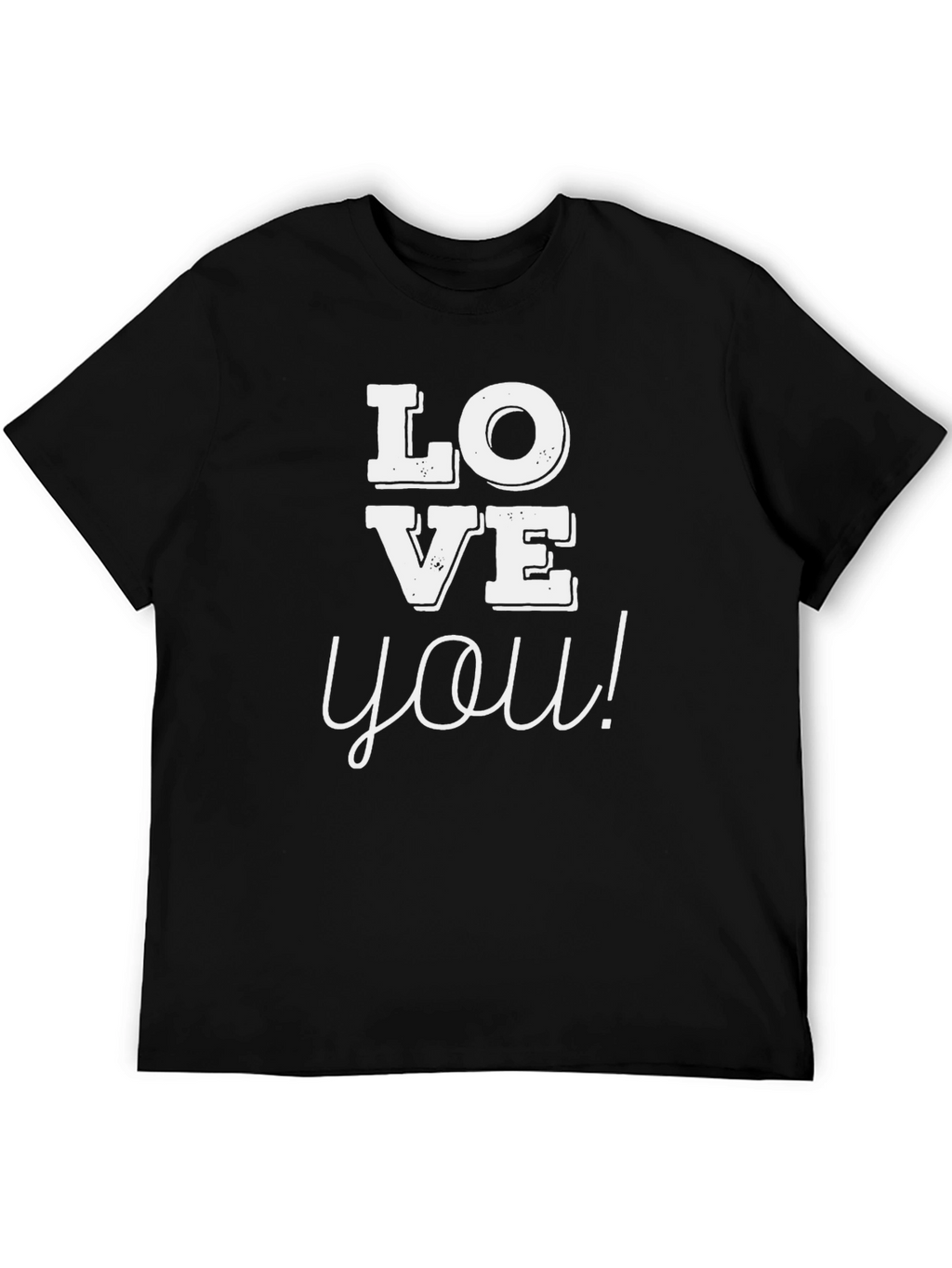 Love You Graphic Tee - Black