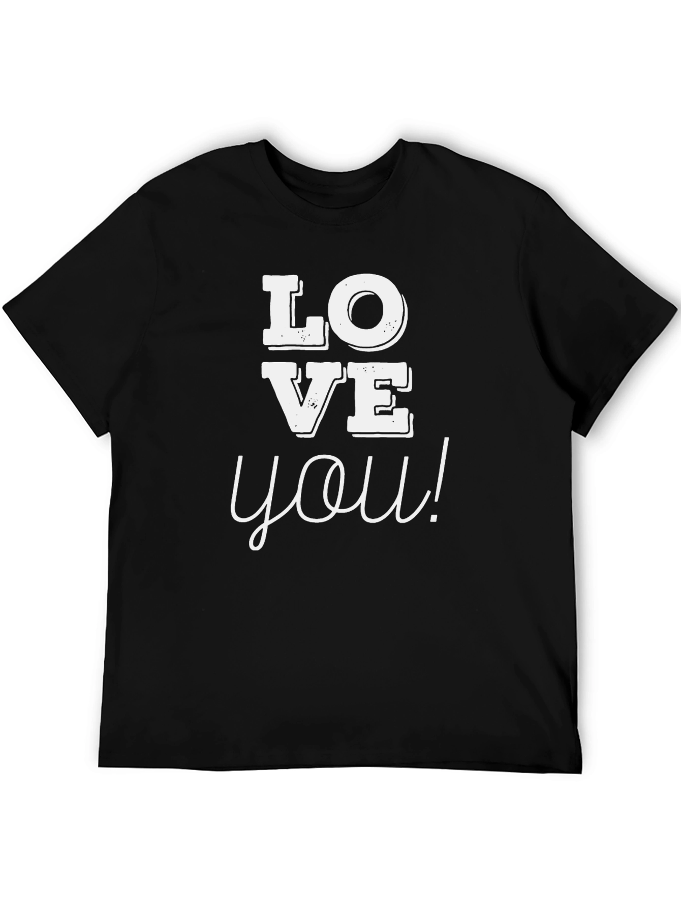 Love You Graphic Tee - Black