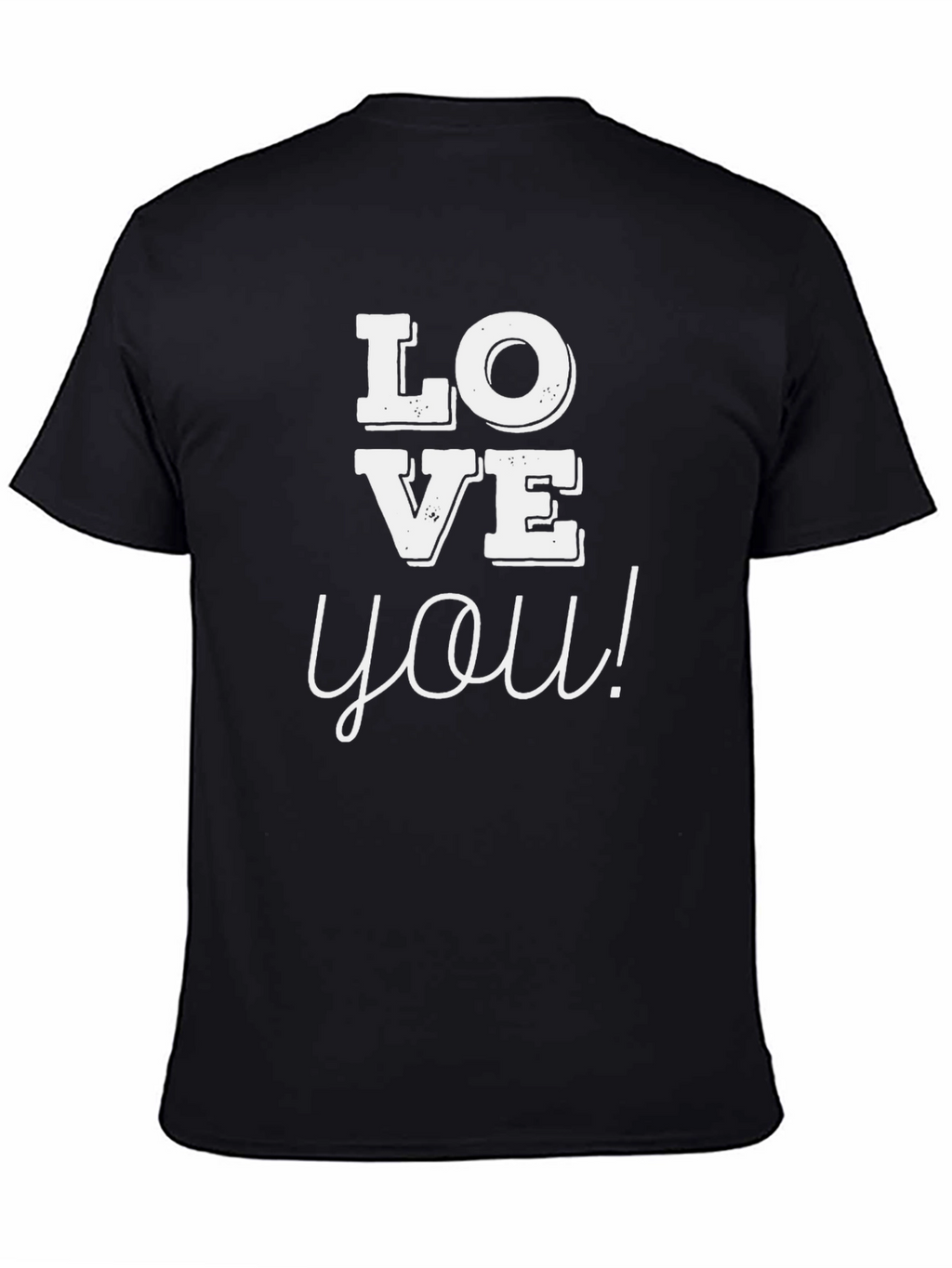 Love You Graphic Tee - Black