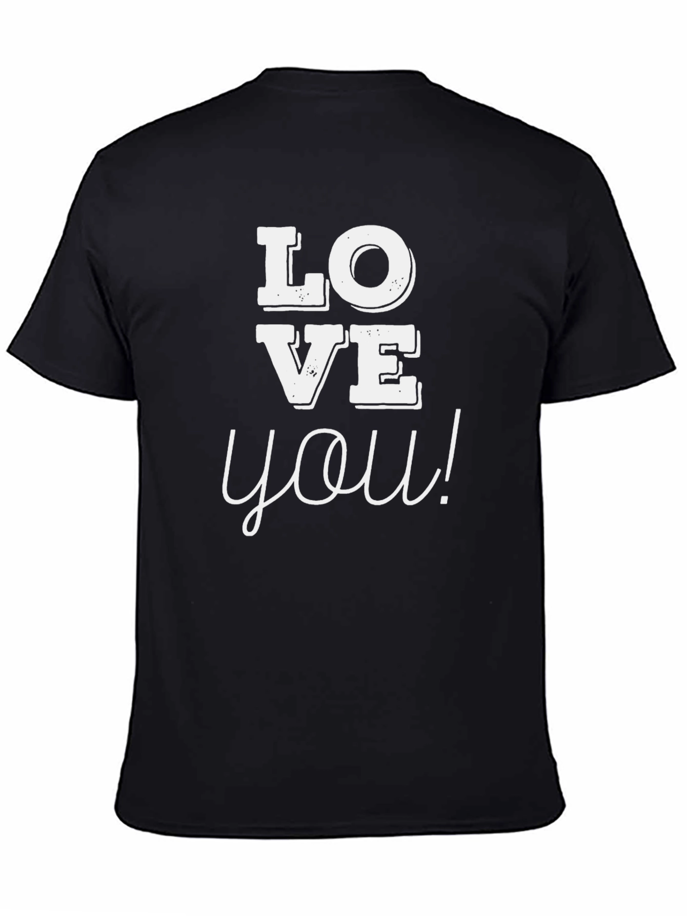 Love You Graphic Tee - Black