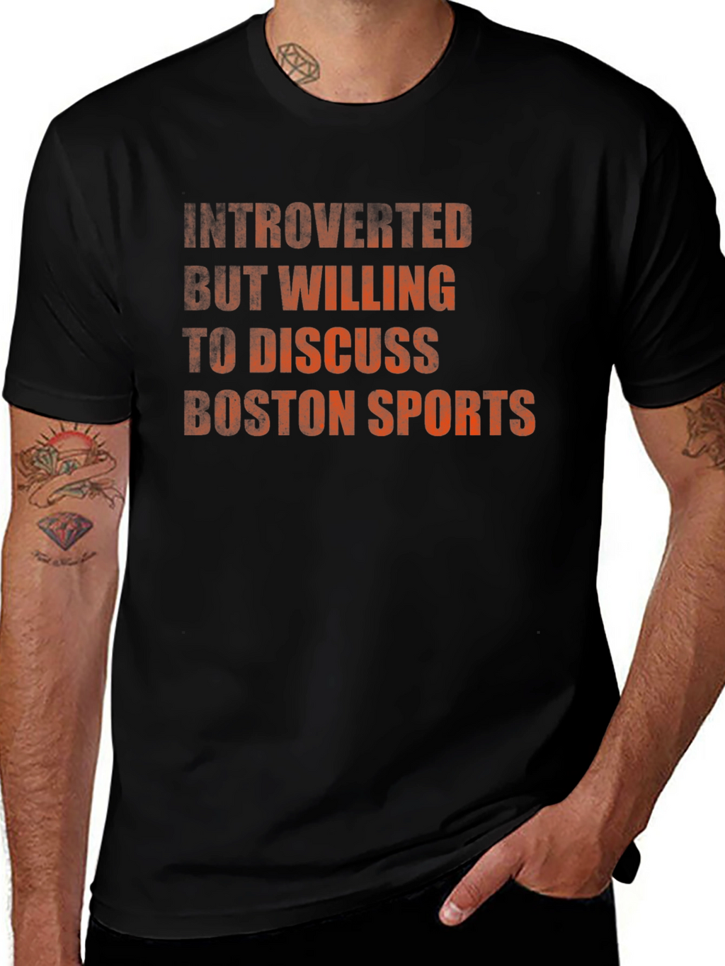 Introverted Boston Sports Fan T-Shirt