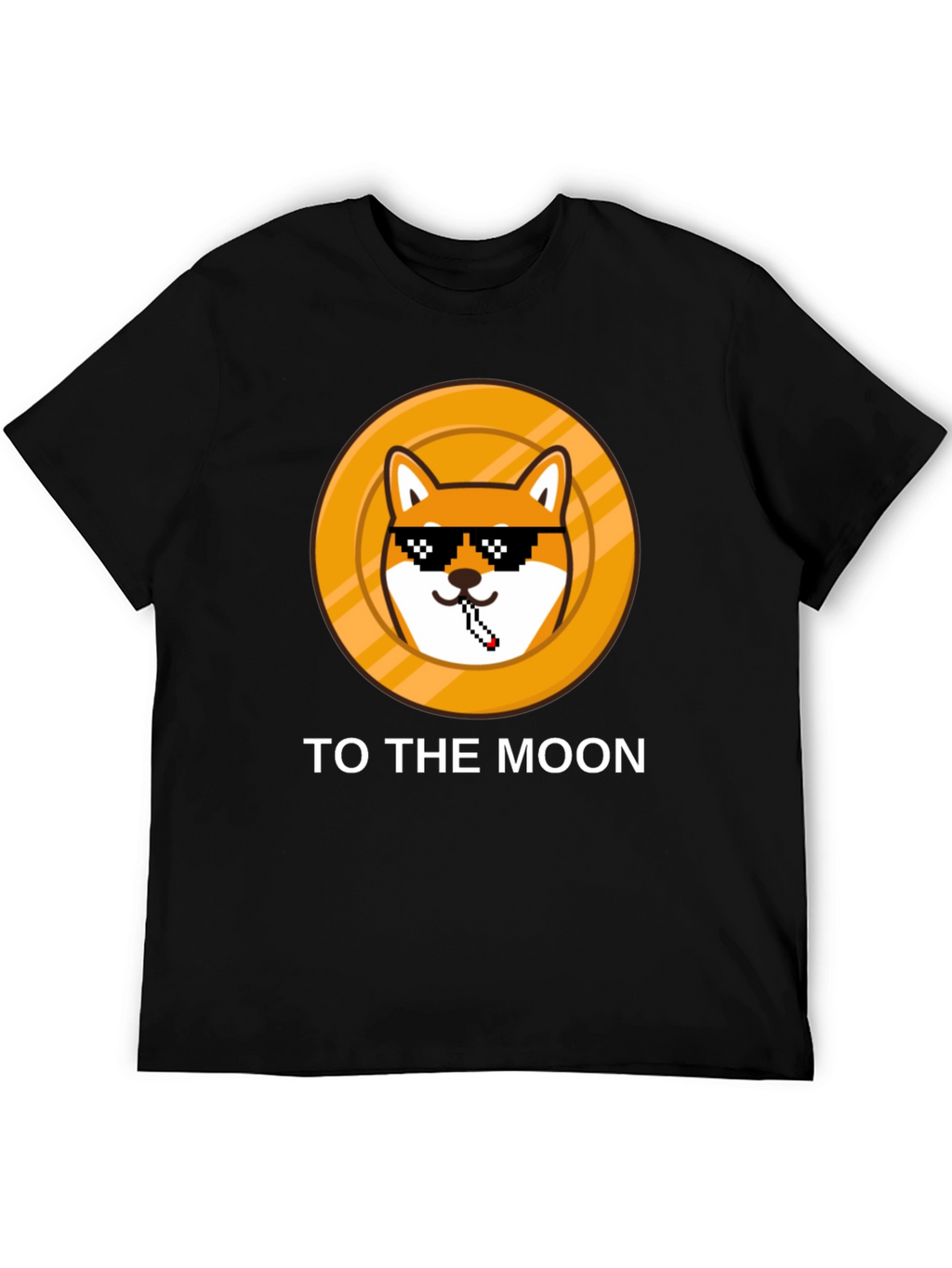 DogeCoin To The Moon Black T-Shirt