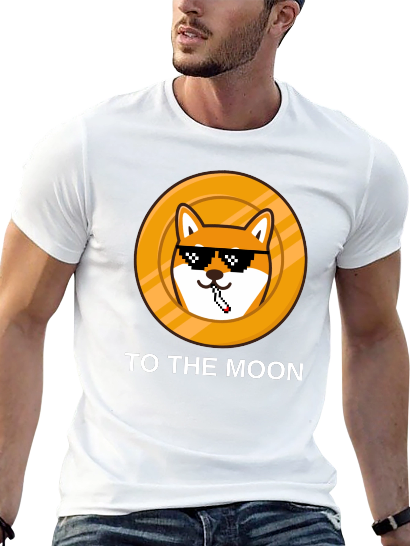 DogeCoin To The Moon Black T-Shirt