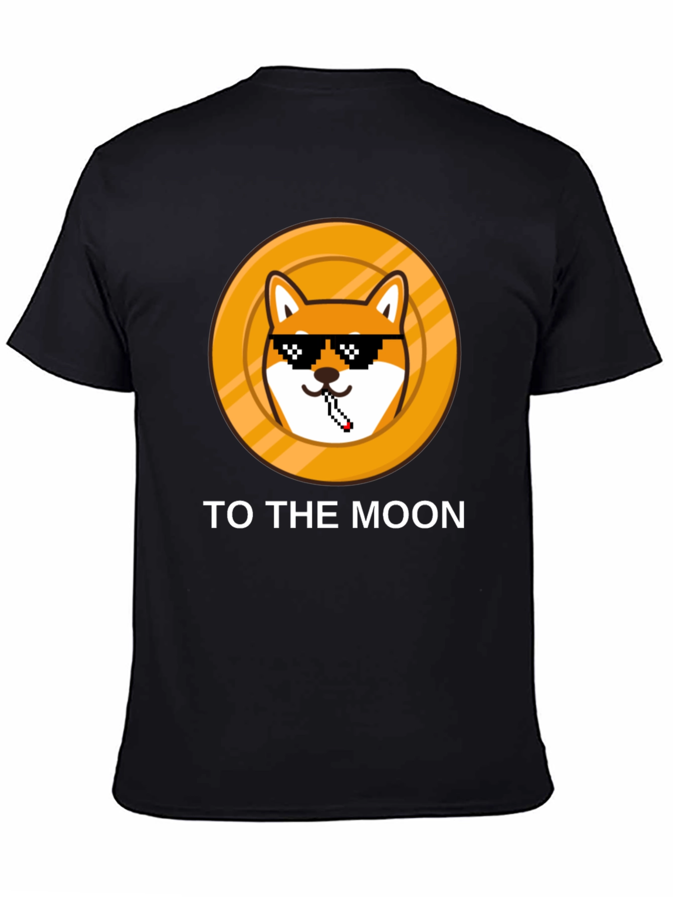 DogeCoin To The Moon Black T-Shirt