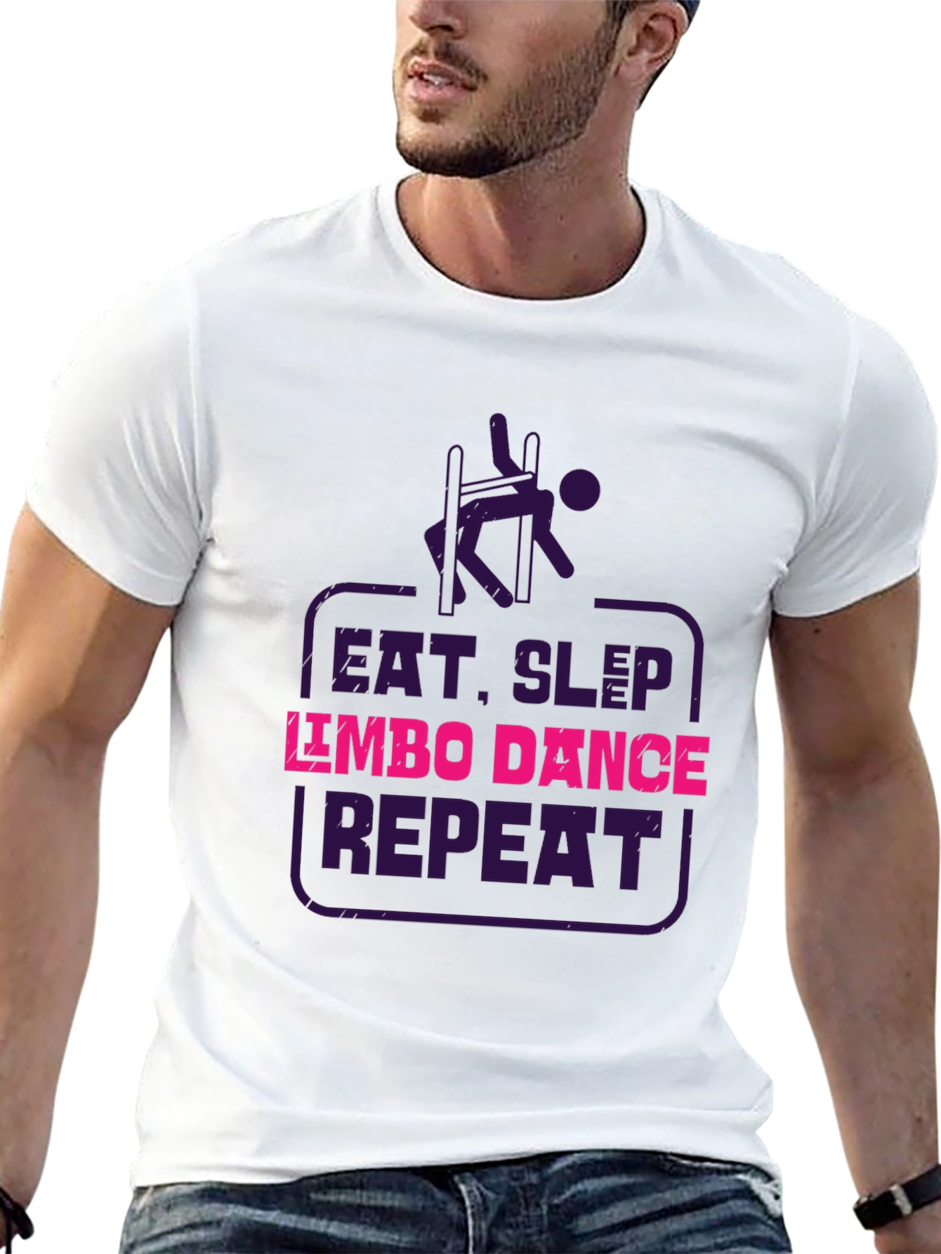 Eat Sleep Limbo Dance Repeat Black T-Shirt