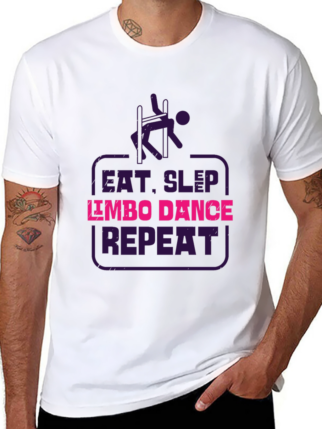 Eat Sleep Limbo Dance Repeat Black T-Shirt