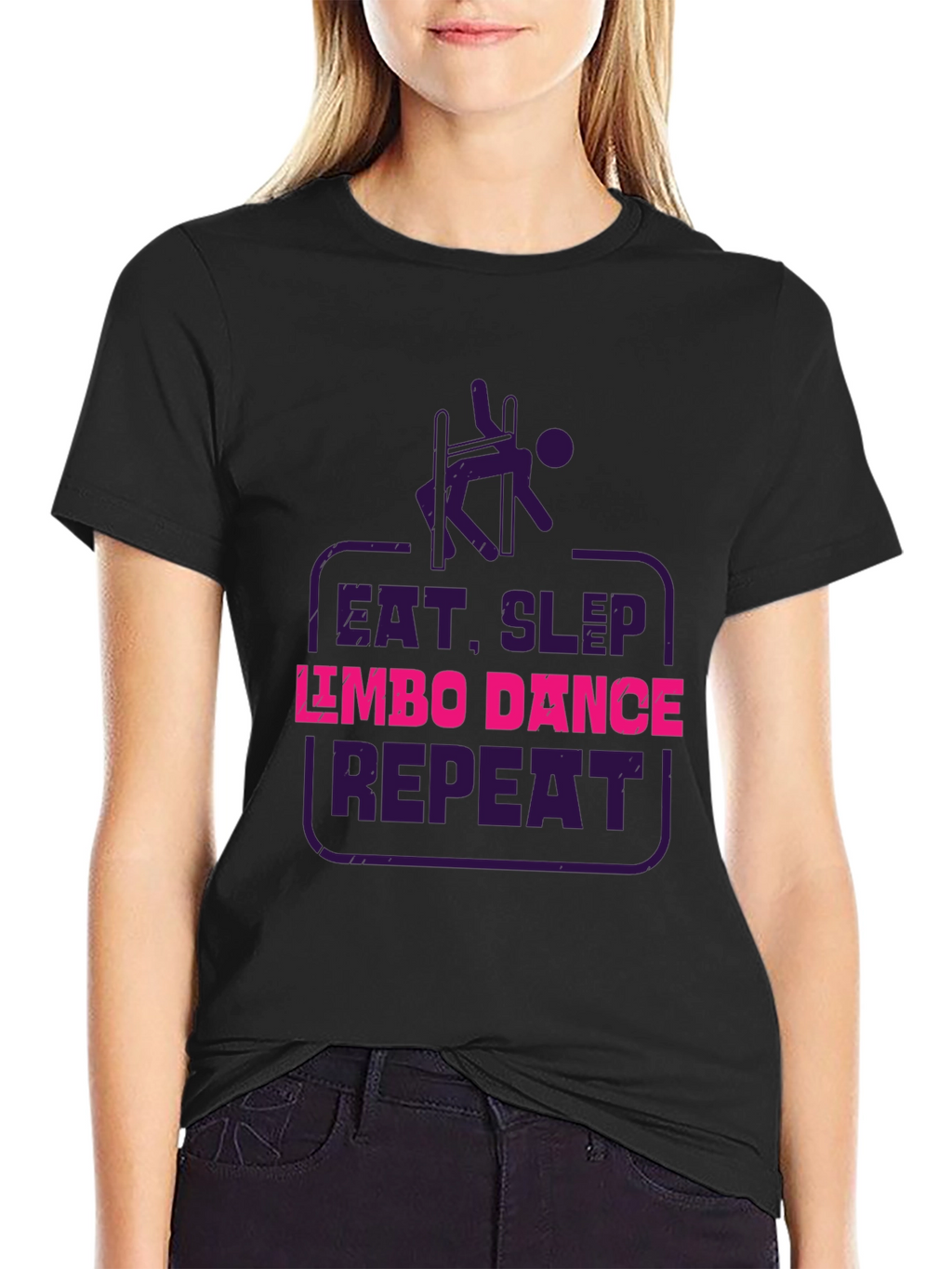 Eat Sleep Limbo Dance Repeat Black T-Shirt