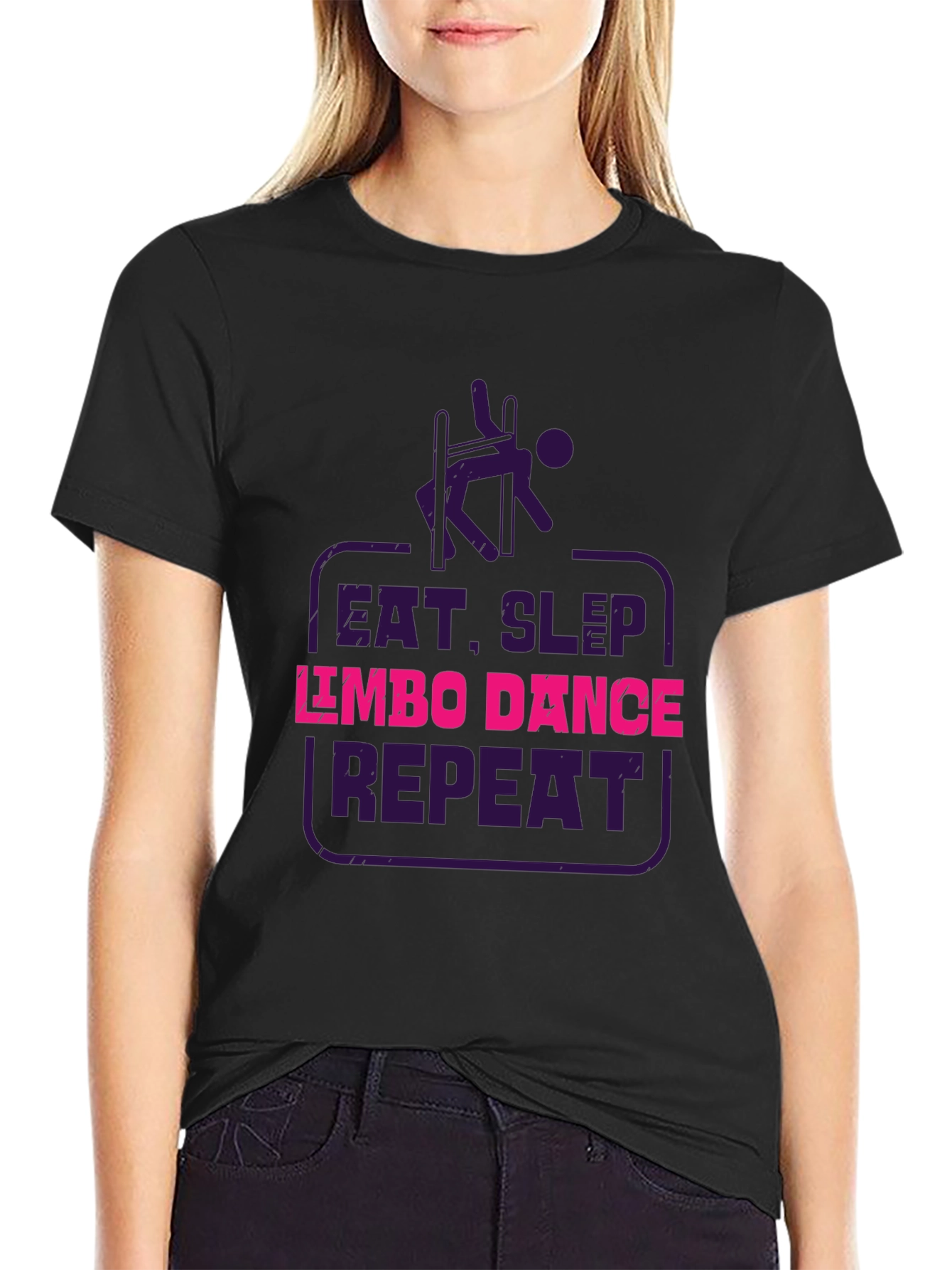 Eat Sleep Limbo Dance Repeat Black T-Shirt