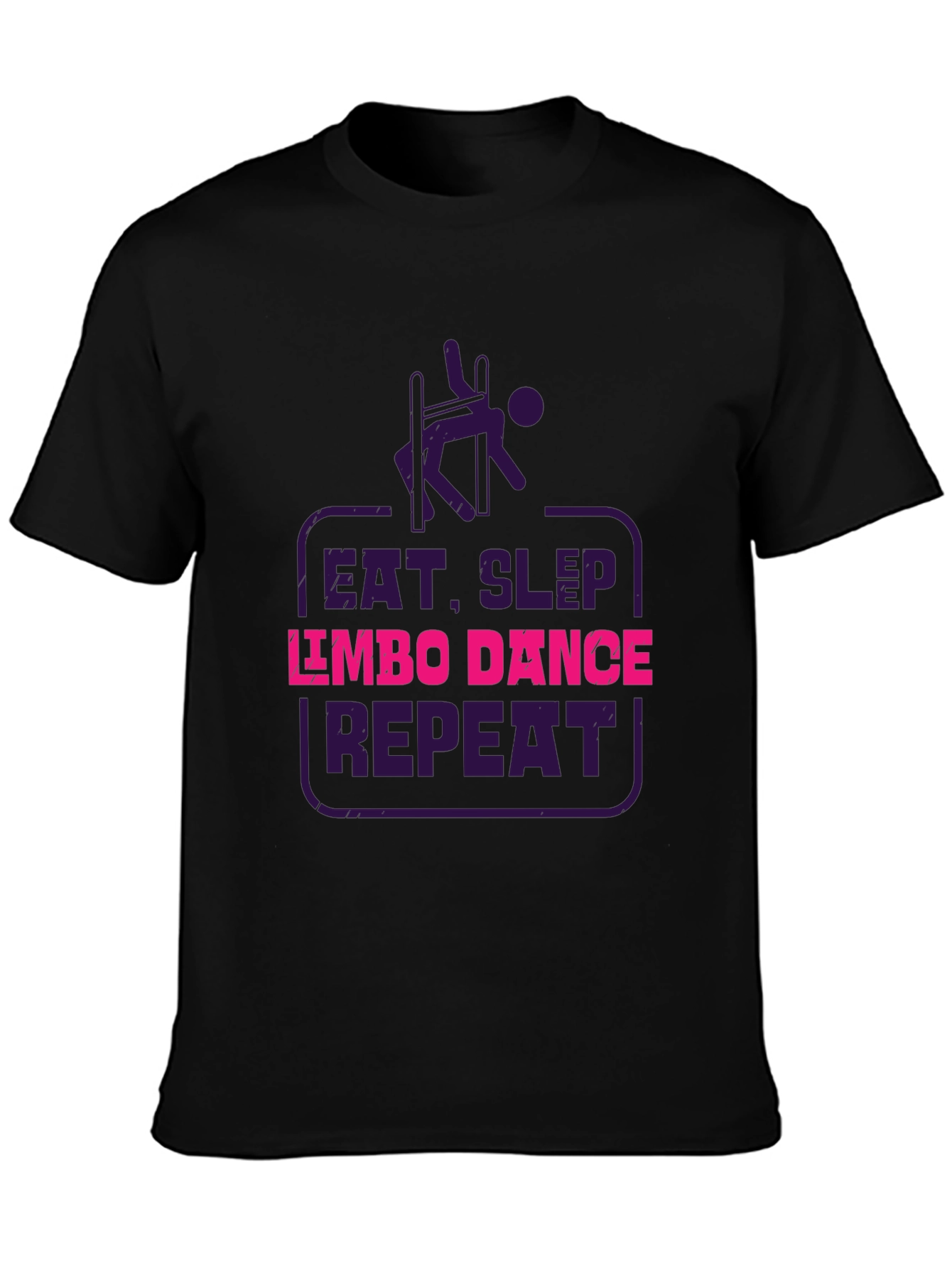 Eat Sleep Limbo Dance Repeat Black T-Shirt