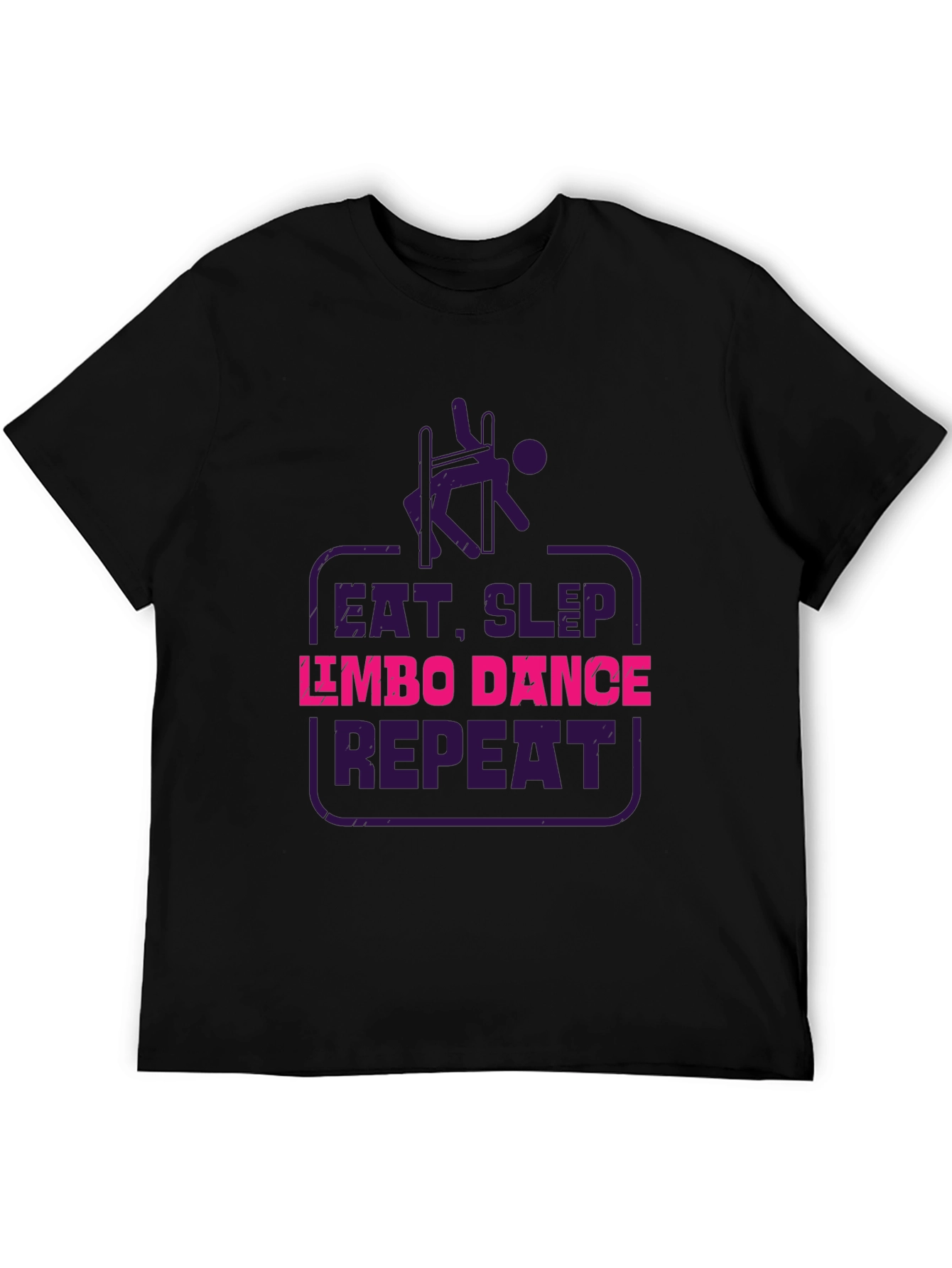 Eat Sleep Limbo Dance Repeat Black T-Shirt