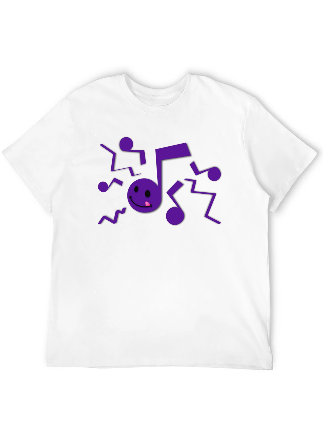 Musical Note Graphic Black T-Shirt