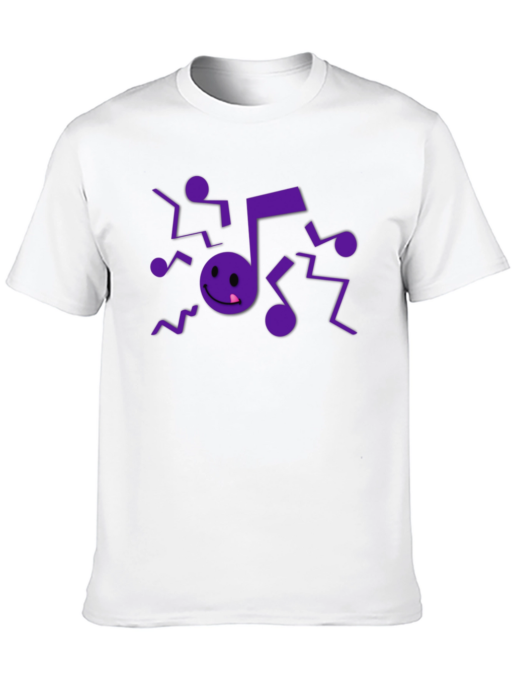Musical Note Graphic Black T-Shirt