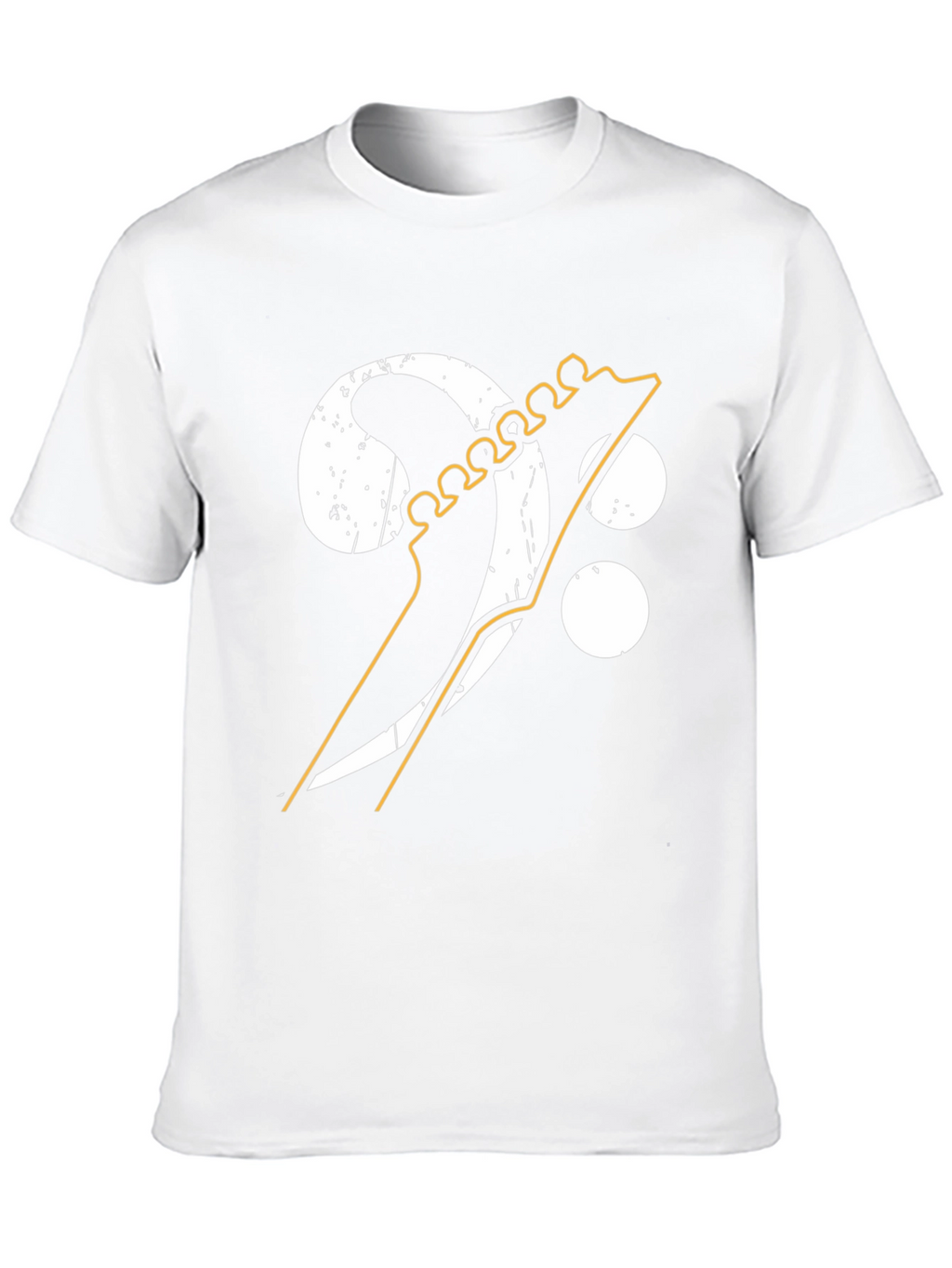 Bass Clef Guitar Graphic Tee - Music Lover Shirt