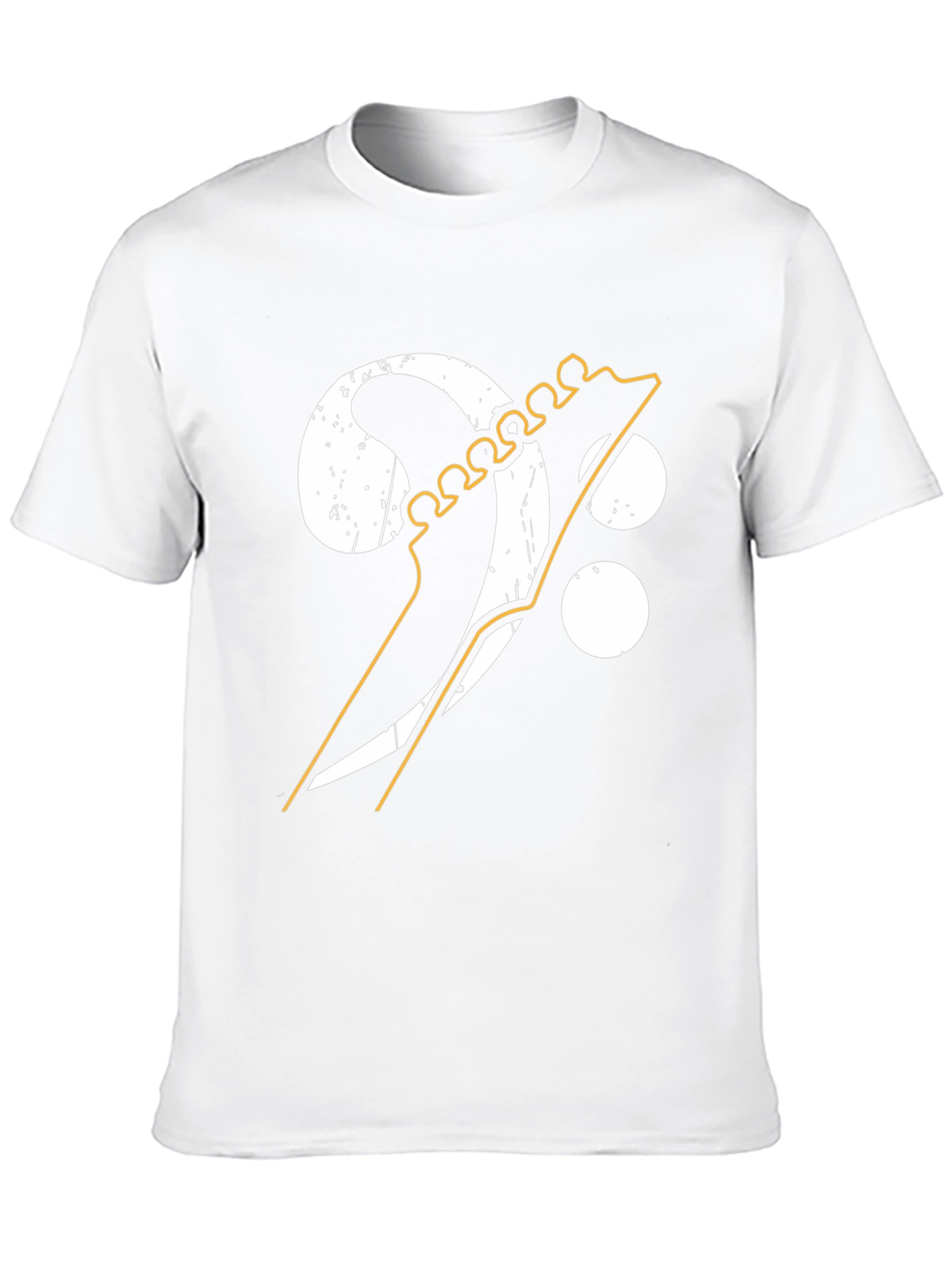 Bass Clef Guitar Graphic Tee - Music Lover Shirt