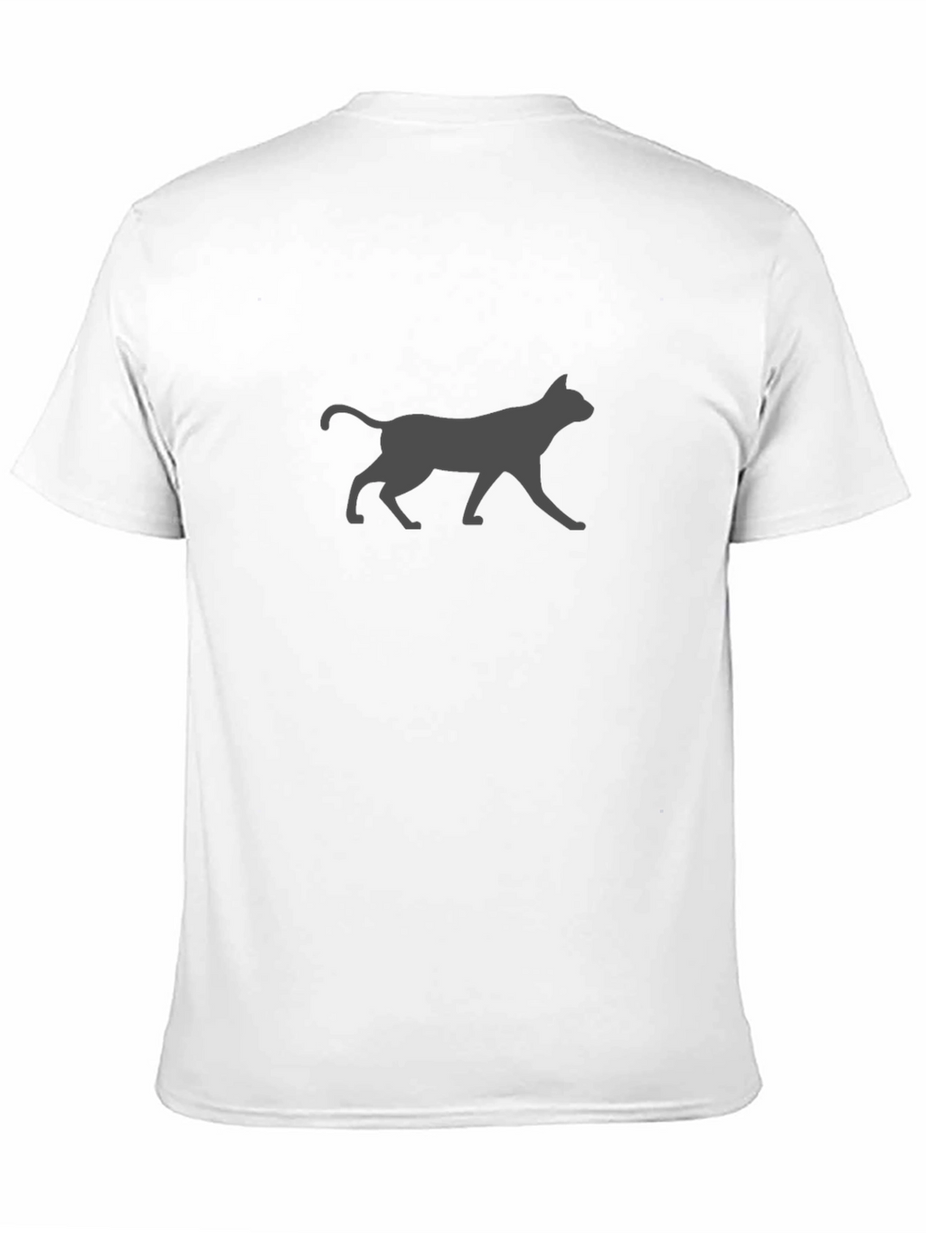 Mens Black Cat Silhouette Graphic Tee