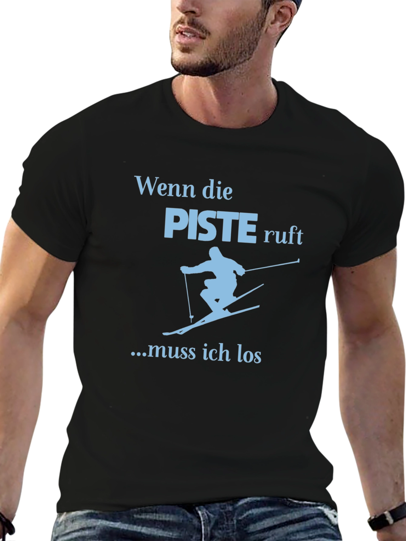 Skiing Graphic Tee - When the slopes call!